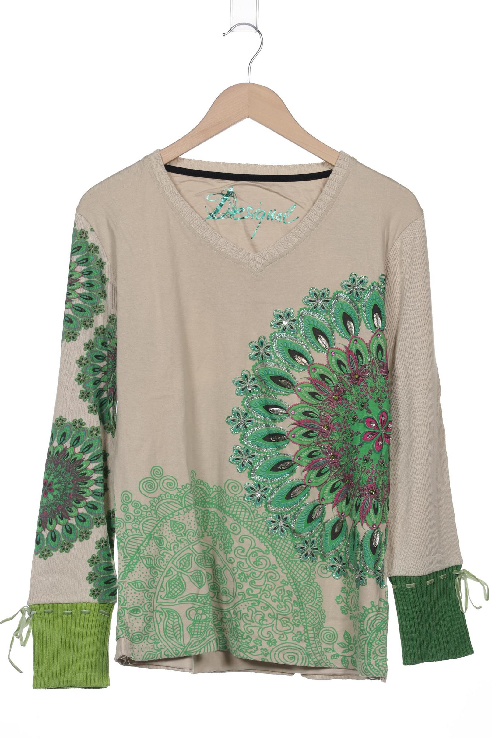 

Desigual Damen Langarmshirt, beige, Gr. 46