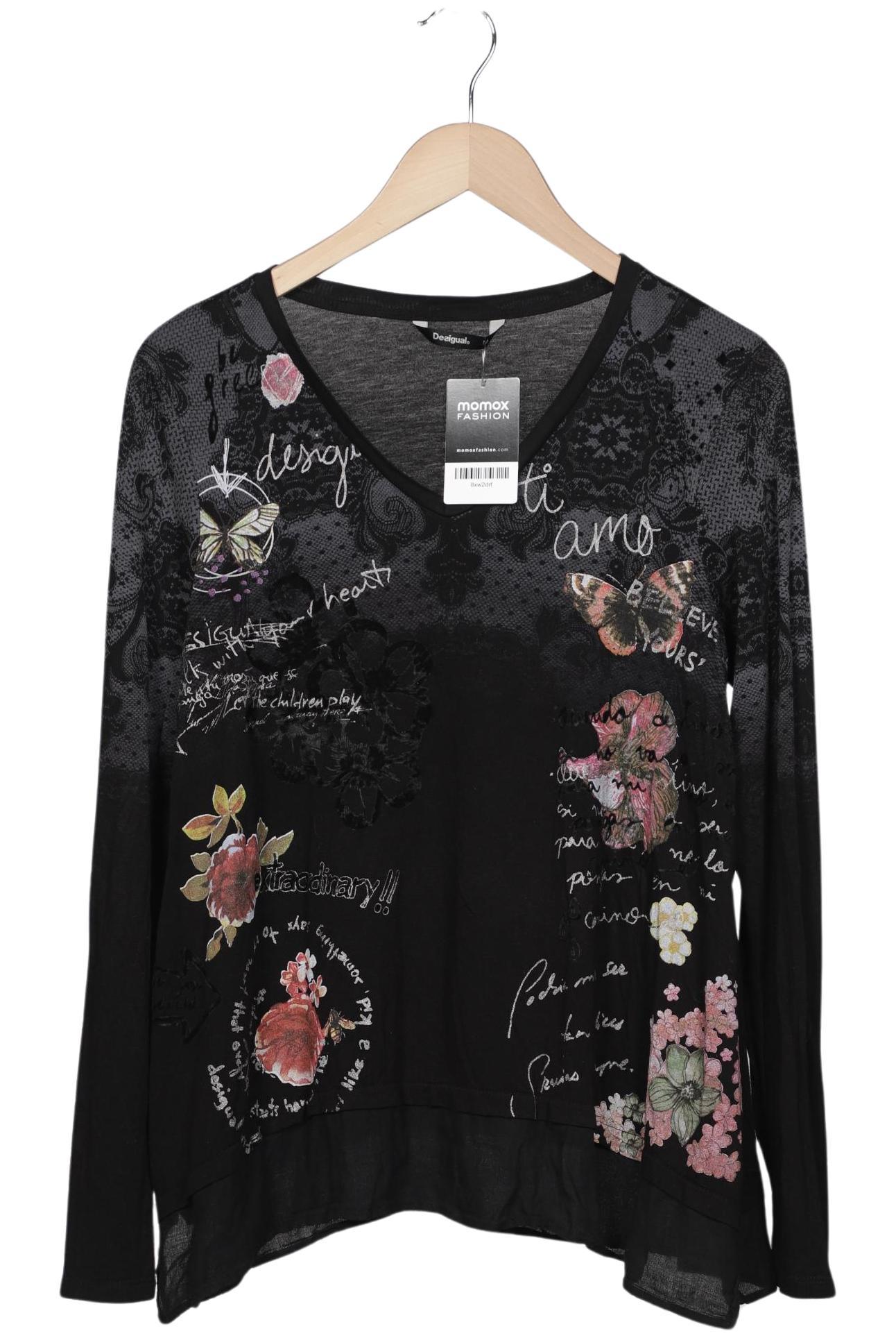 

Desigual Damen Langarmshirt, schwarz, Gr. 38