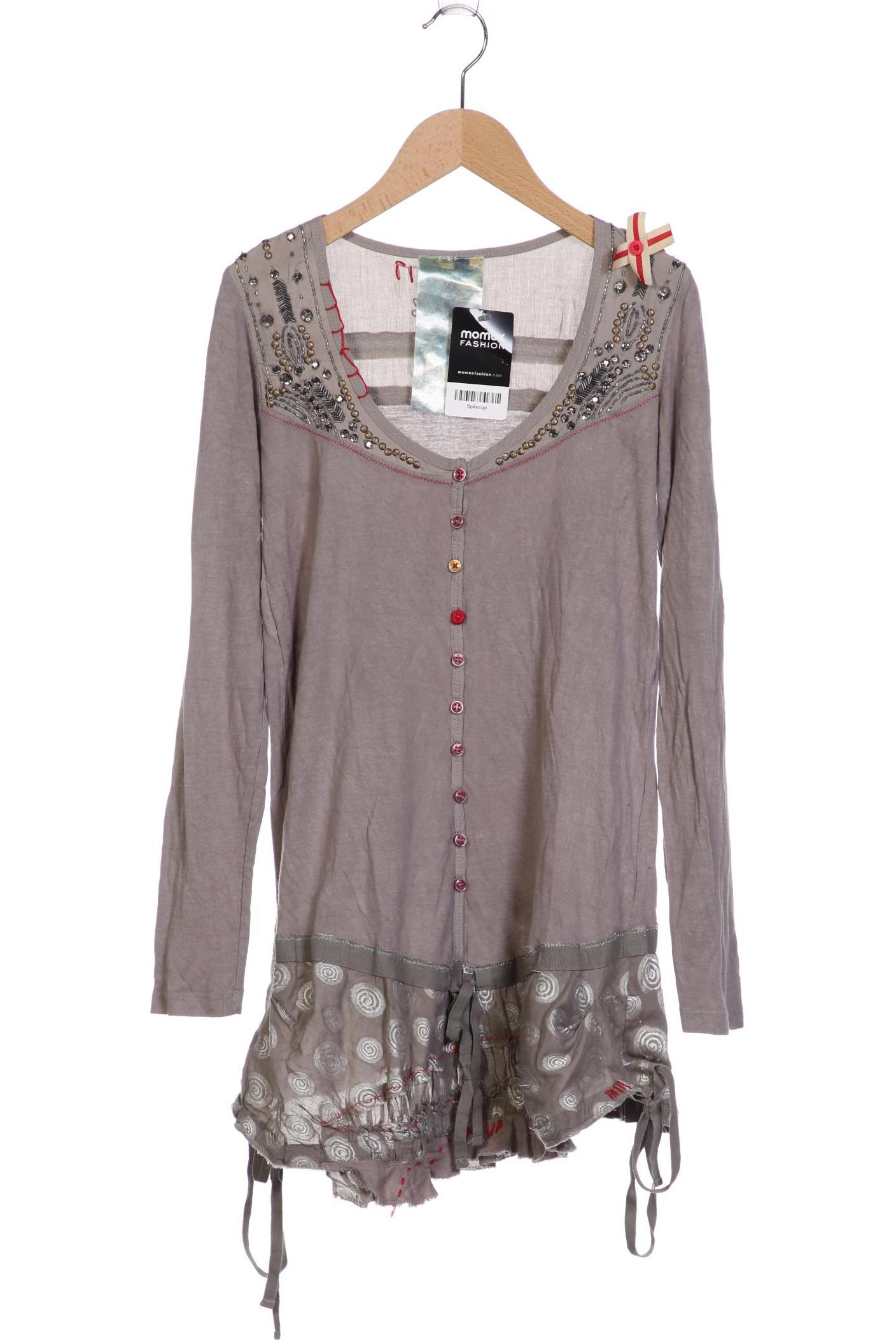 

Desigual Damen Langarmshirt, grau, Gr. 36