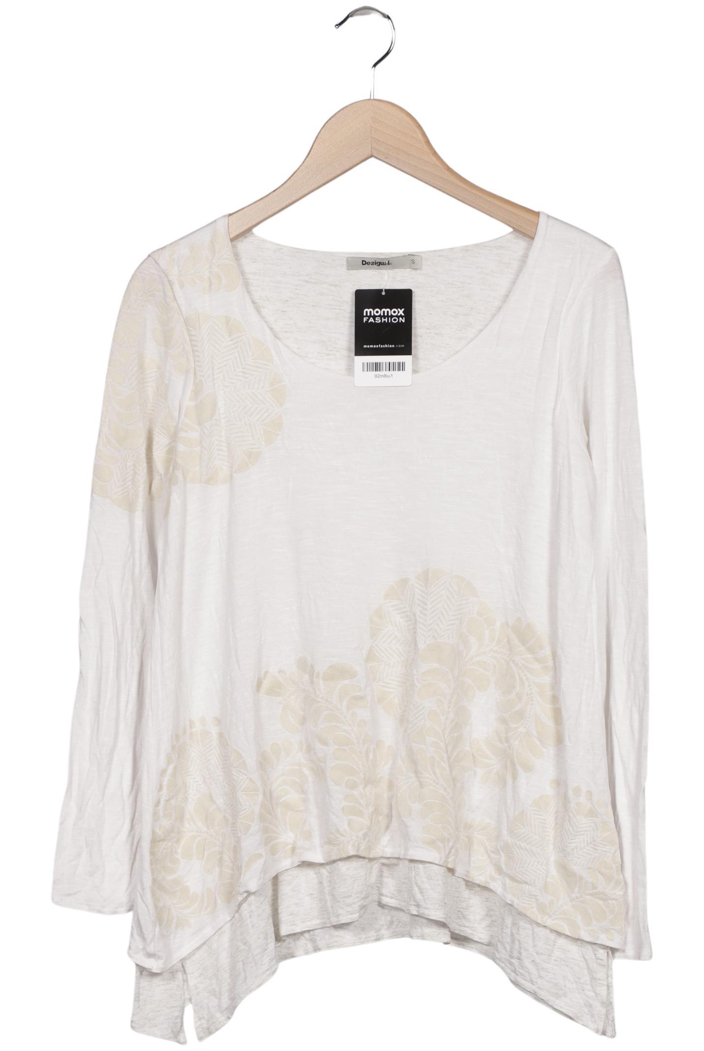 

Desigual Damen Langarmshirt, cremeweiß, Gr. 36