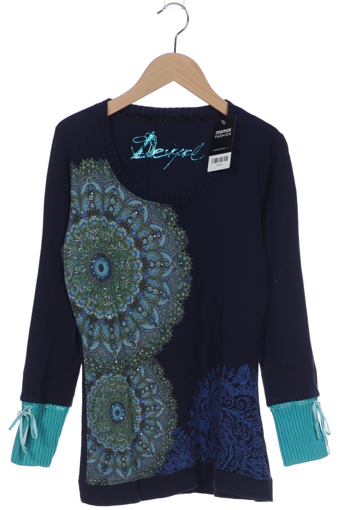 

Desigual Damen Langarmshirt, marineblau, Gr. 38
