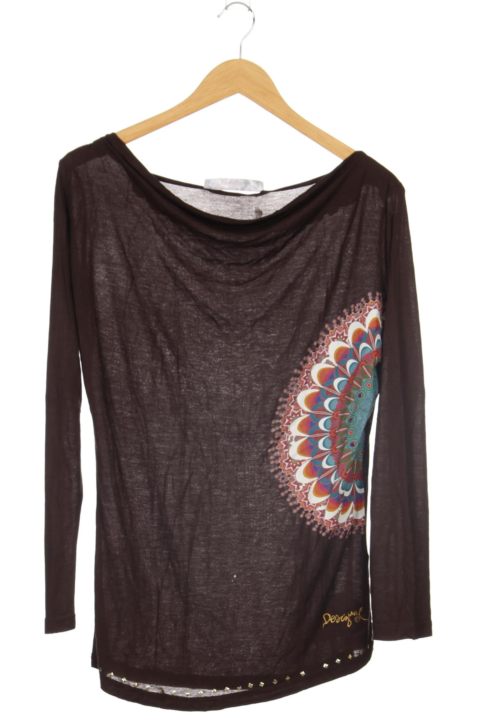 

Desigual Damen Langarmshirt, braun, Gr. 44