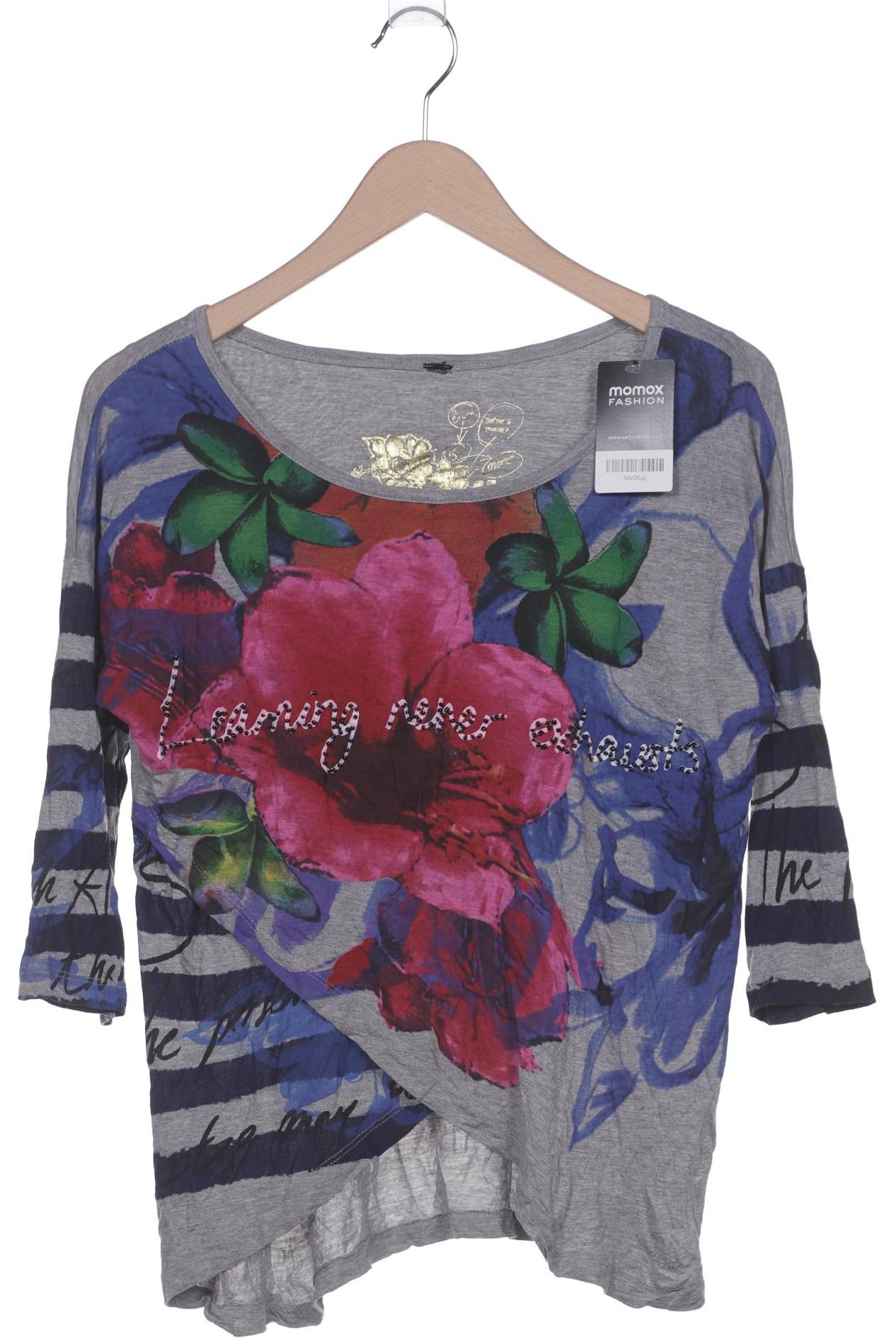 

Desigual Damen Langarmshirt, grau, Gr. 38