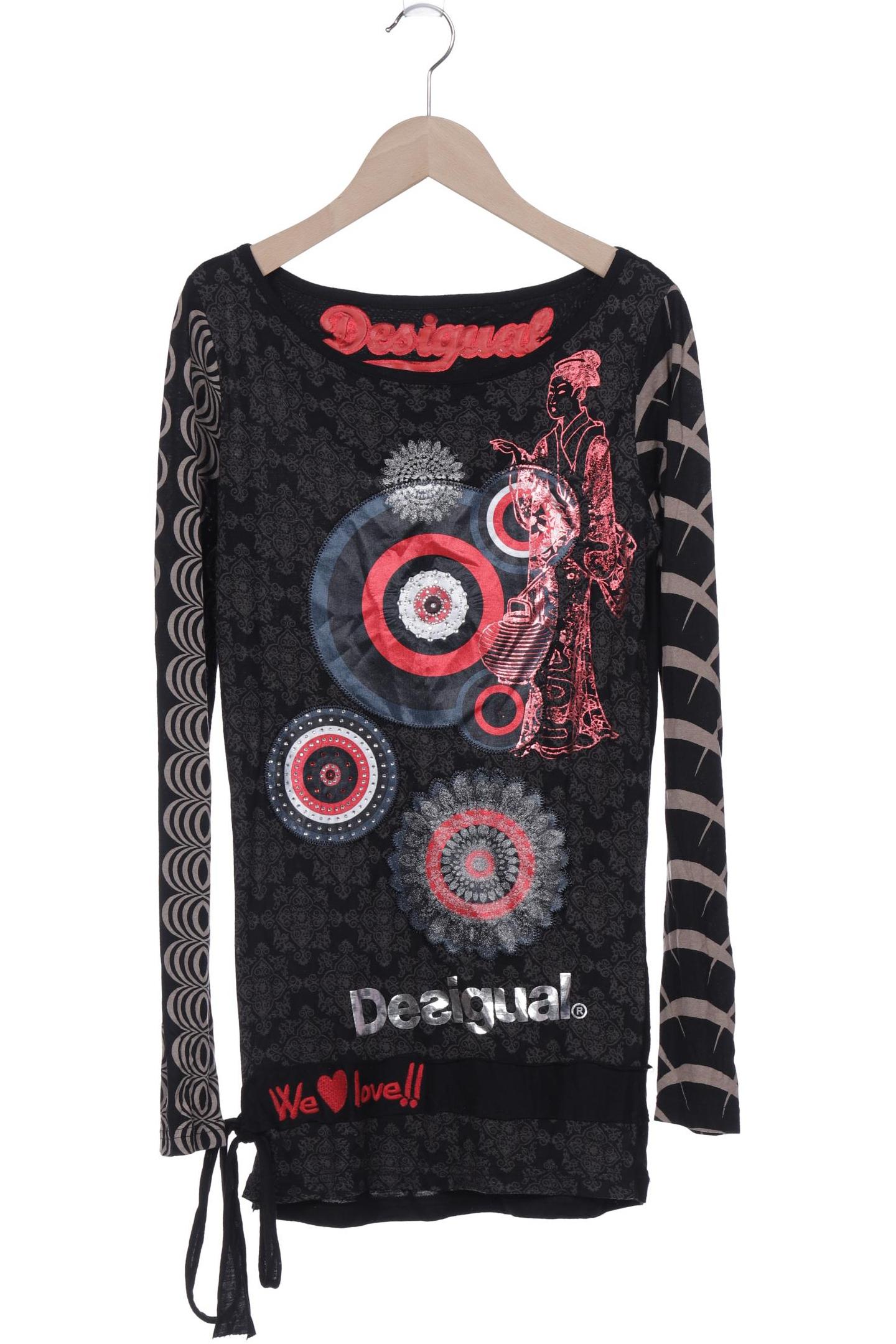 

Desigual Damen Langarmshirt, schwarz, Gr. 34