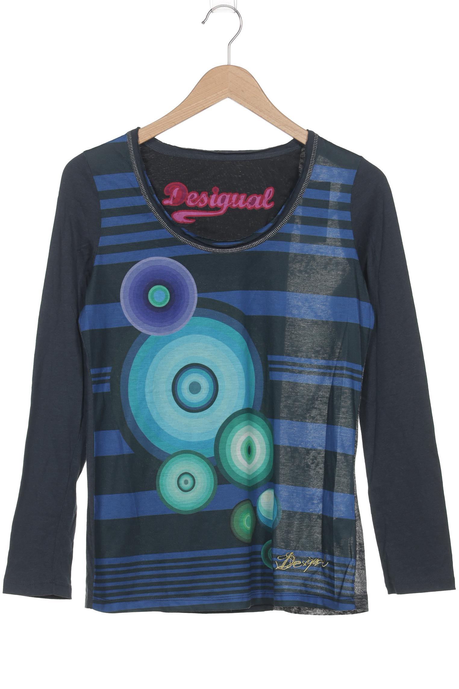 

Desigual Damen Langarmshirt, marineblau, Gr. 42