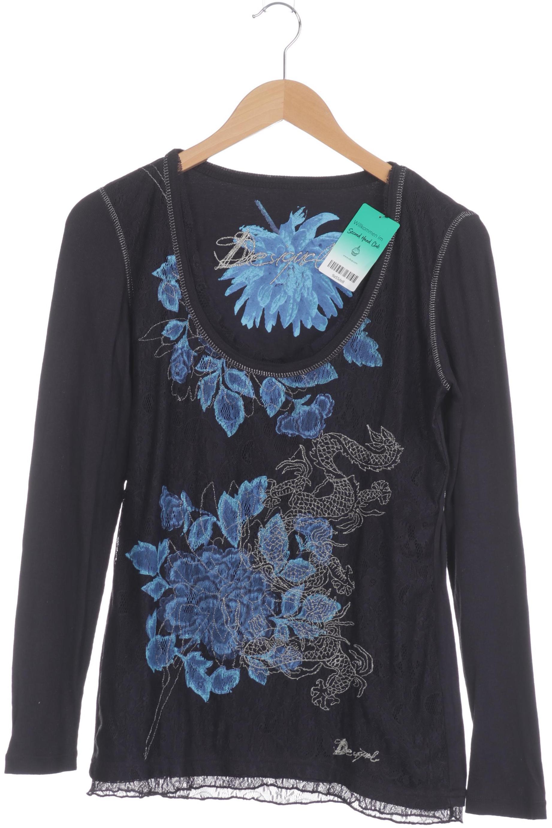 

Desigual Damen Langarmshirt, blau, Gr.