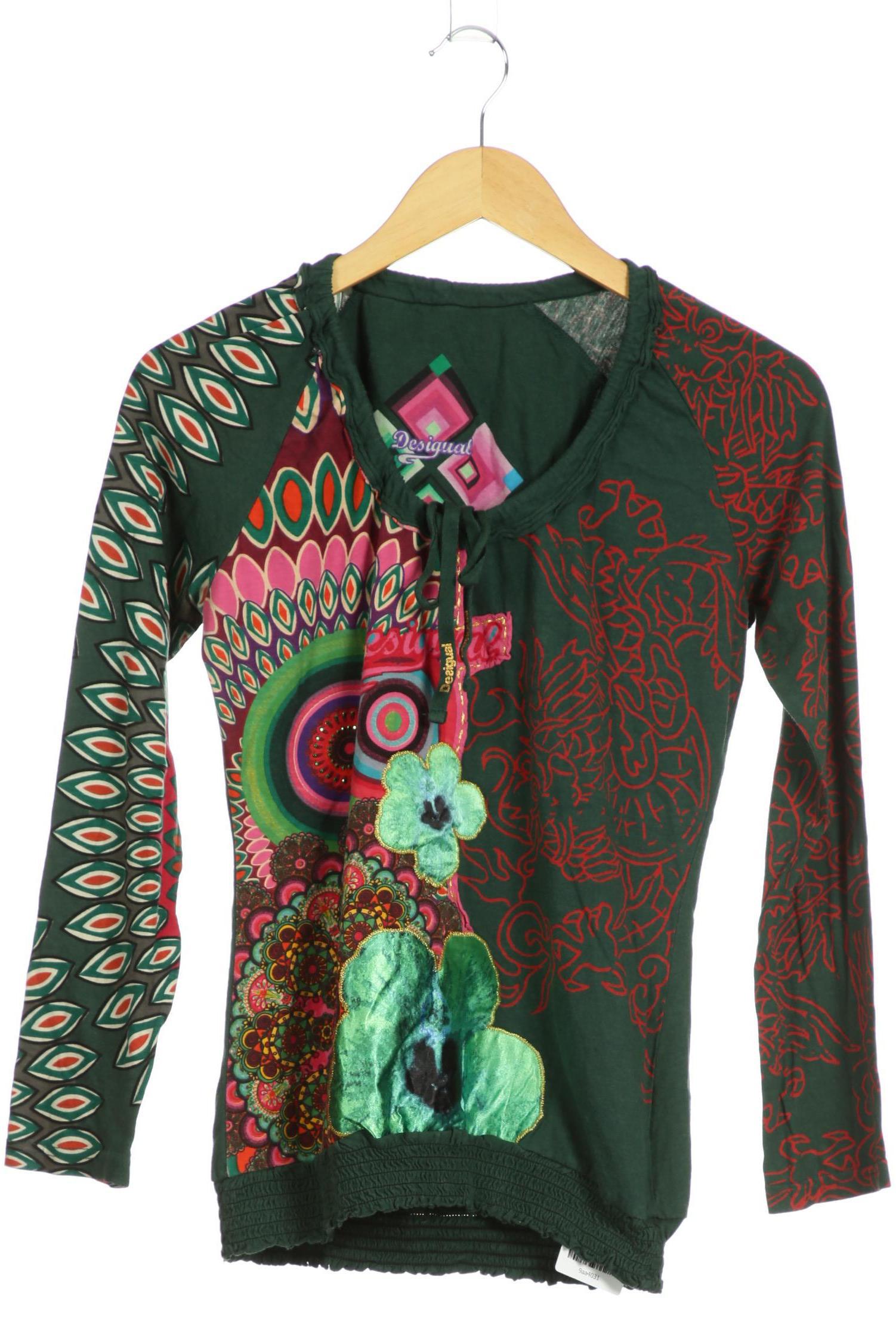 

Desigual Damen Langarmshirt, grün, Gr.