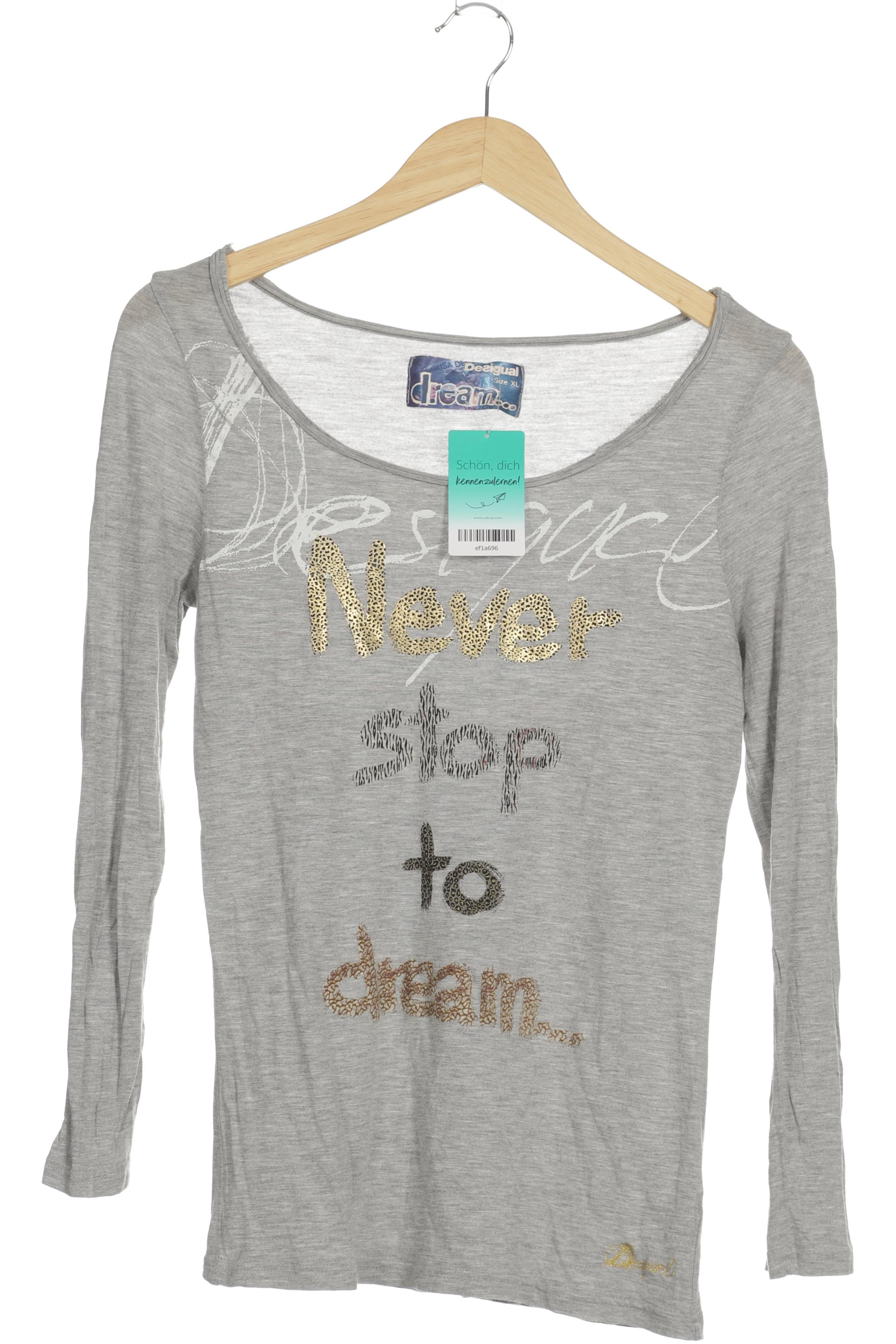 

Desigual Damen Langarmshirt, grau, Gr. 44
