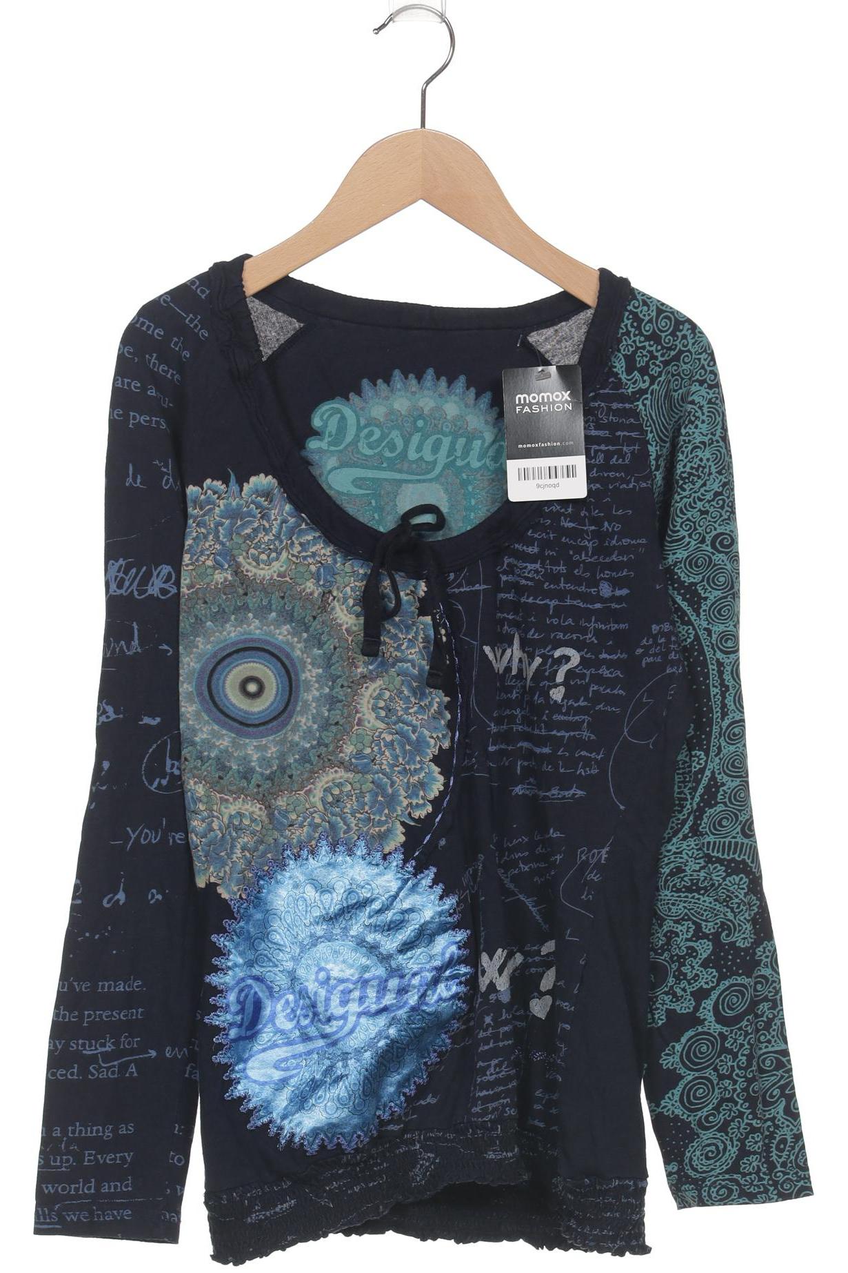 

Desigual Damen Langarmshirt, marineblau, Gr. 38