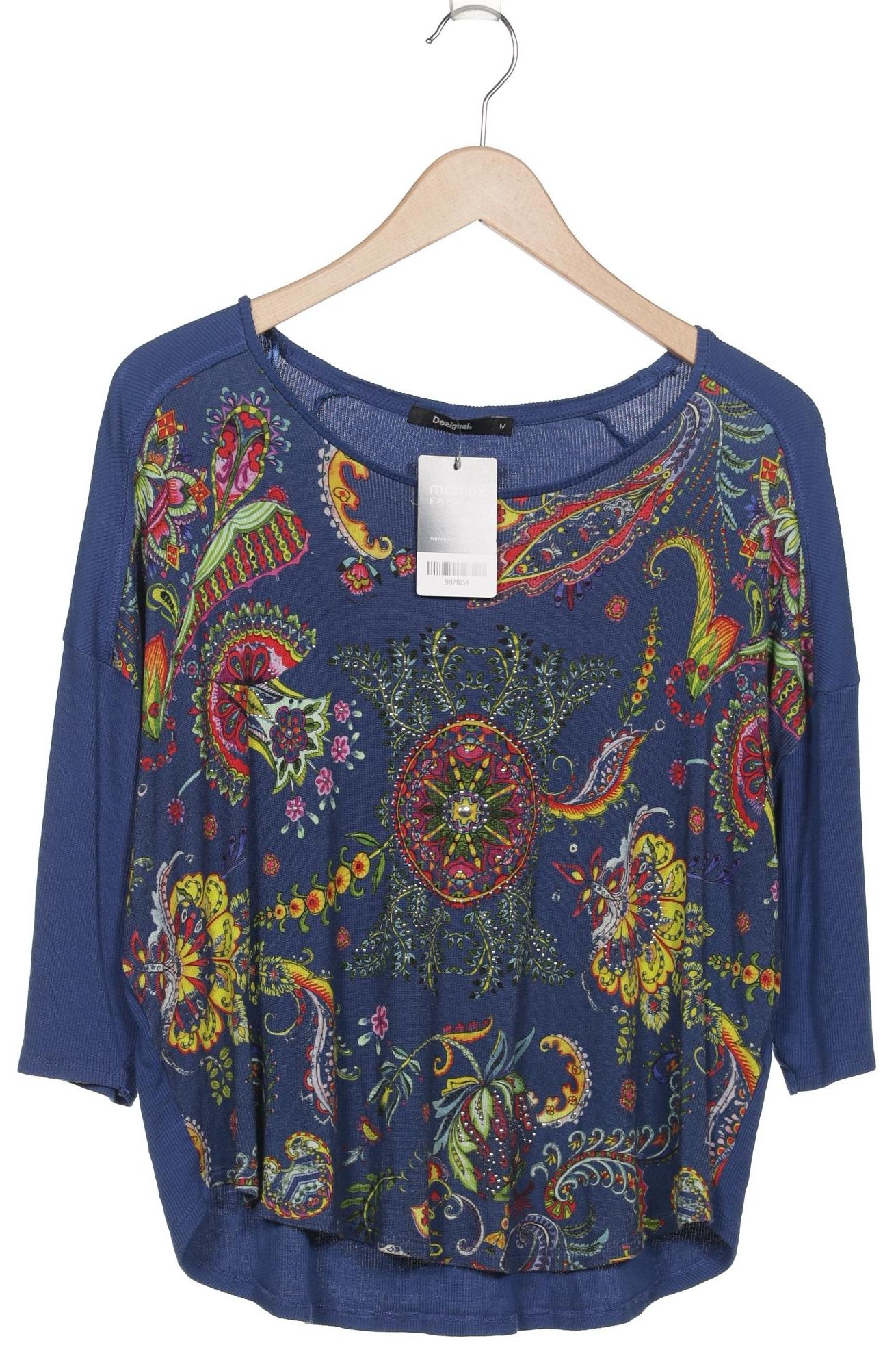 

Desigual Damen Langarmshirt, blau, Gr. 38