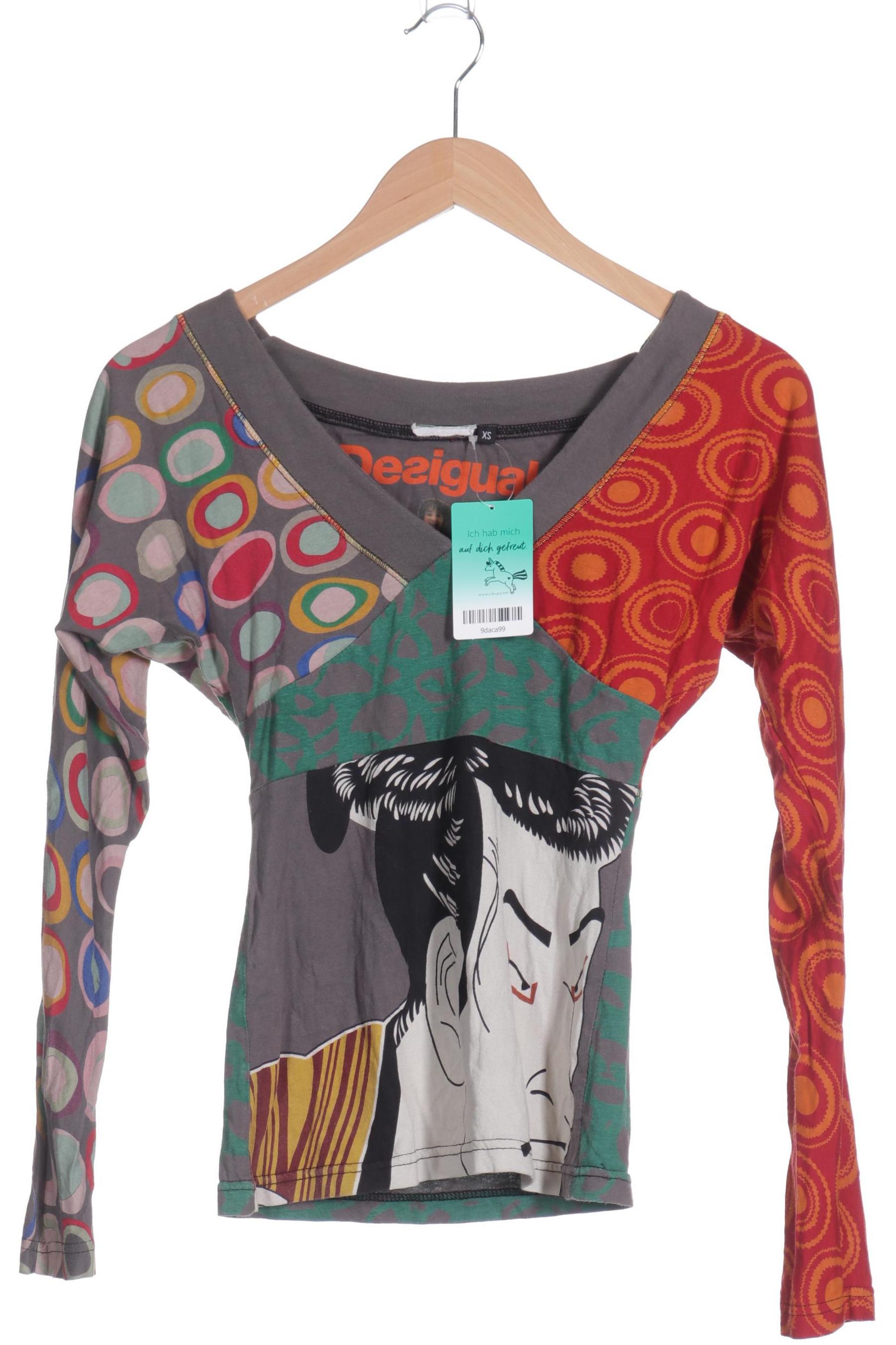

Desigual Damen Langarmshirt, grau, Gr.