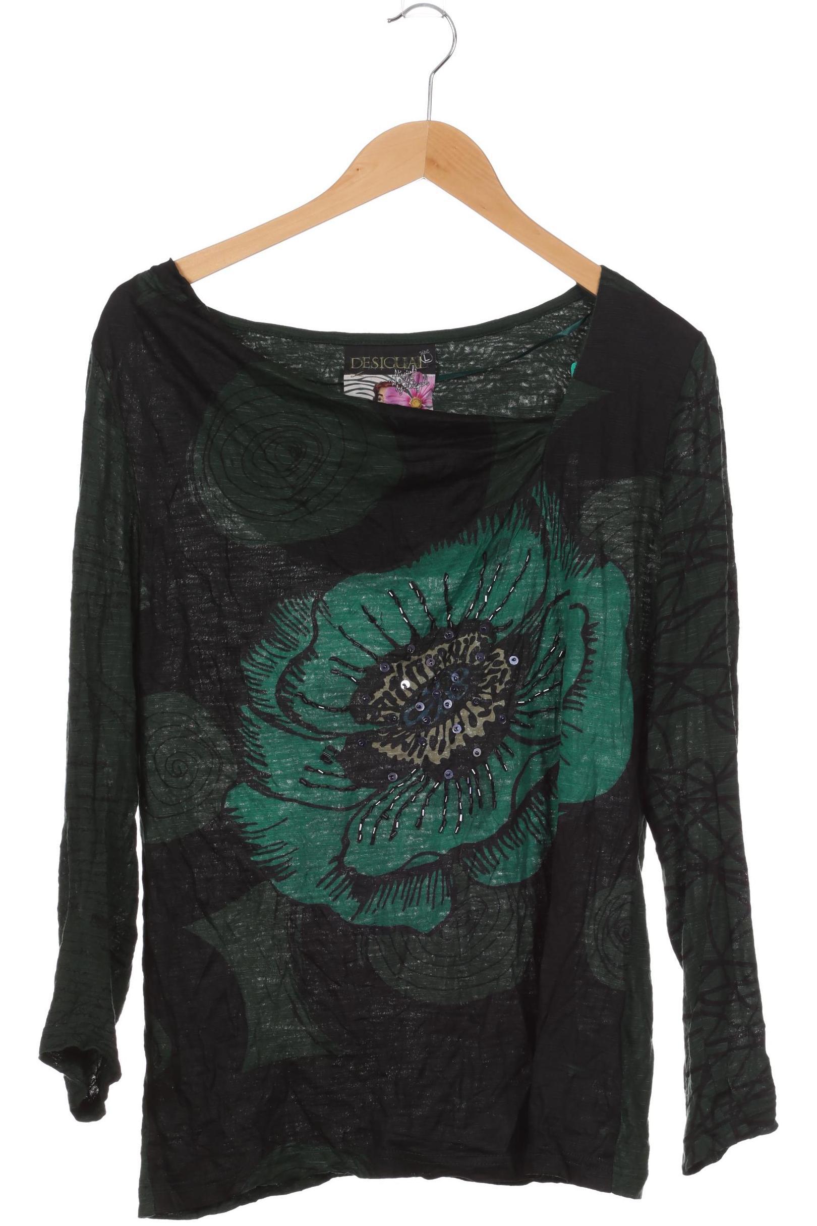 

Desigual Damen Langarmshirt, grün, Gr.