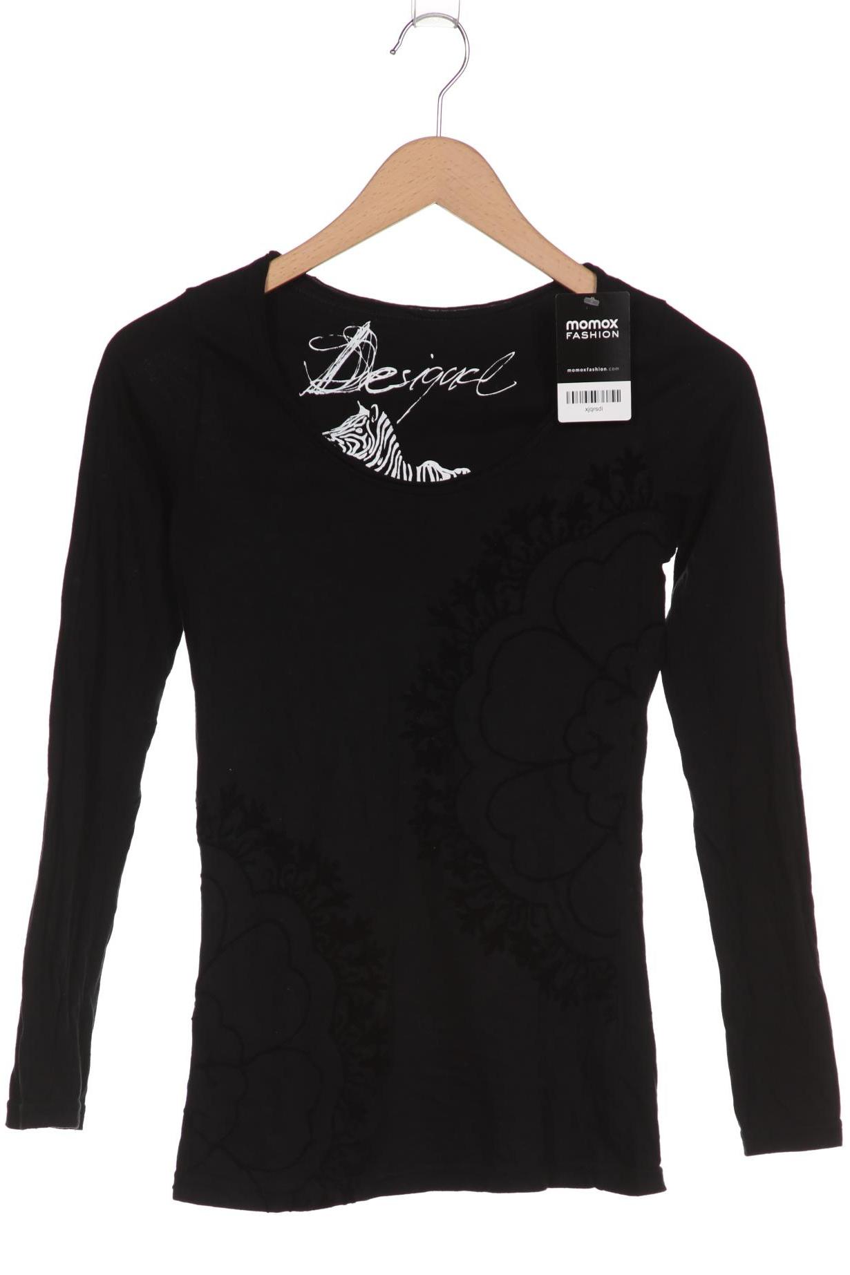 

Desigual Damen Langarmshirt, schwarz, Gr. 36