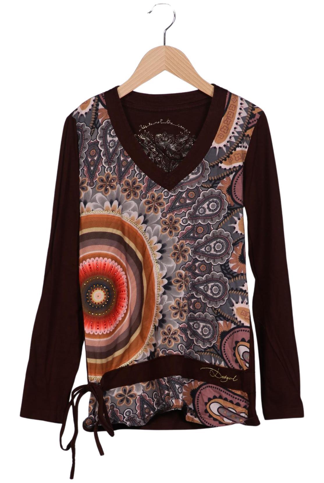 

Desigual Damen Langarmshirt, braun, Gr. 38