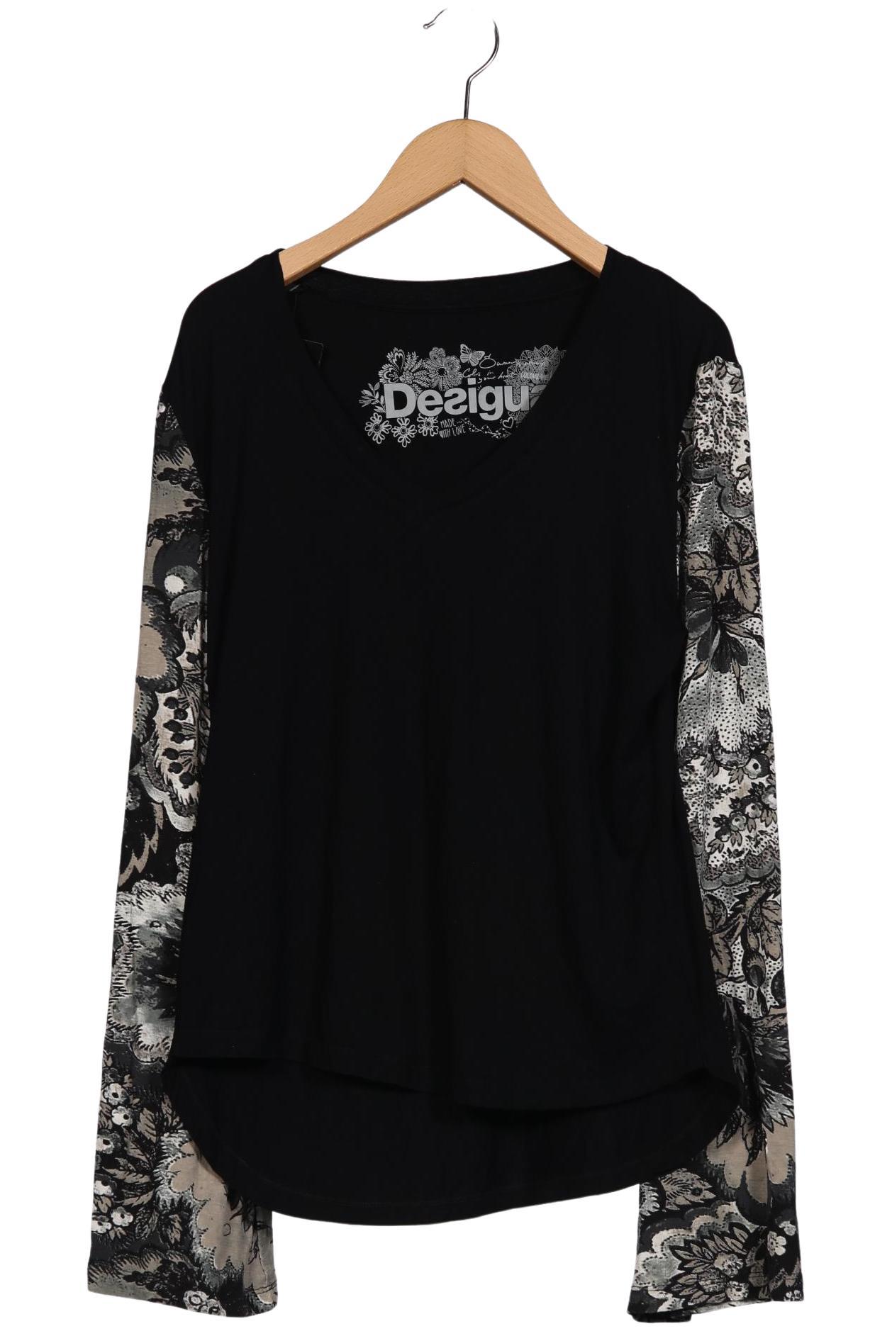 

Desigual Damen Langarmshirt, schwarz, Gr. 38