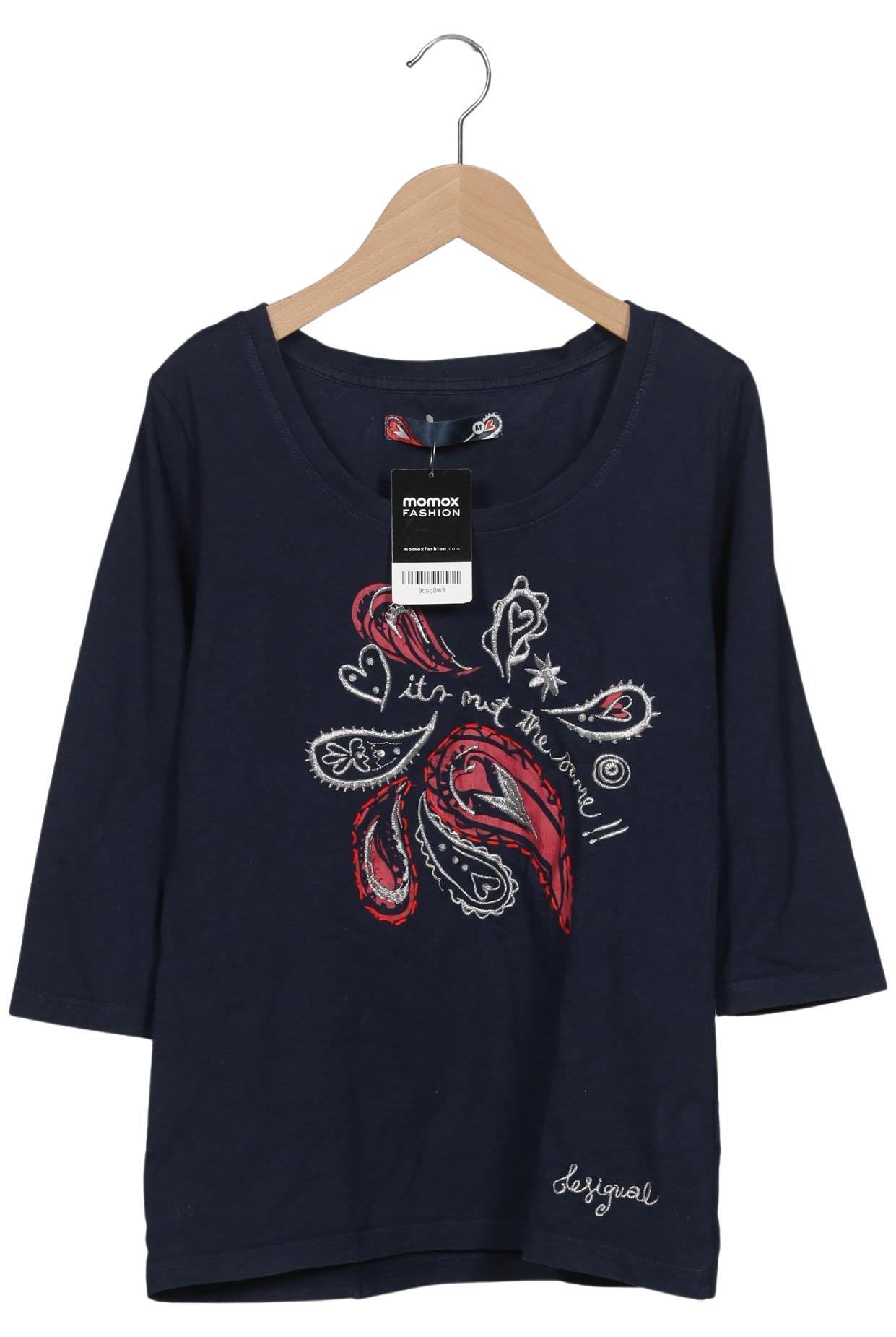 

Desigual Damen Langarmshirt, marineblau, Gr. 38