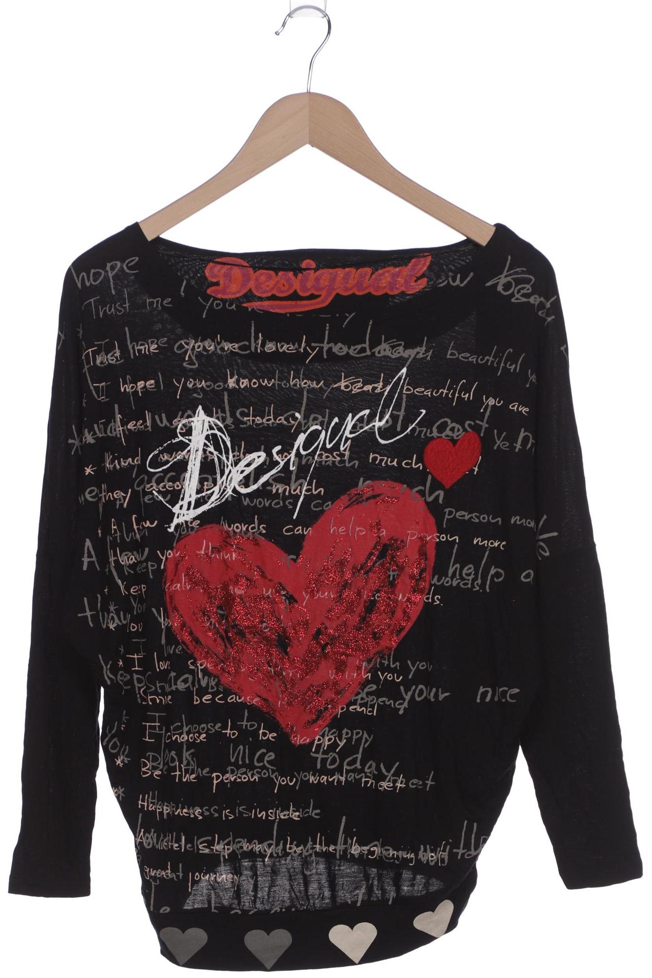 

Desigual Damen Langarmshirt, schwarz, Gr. 38