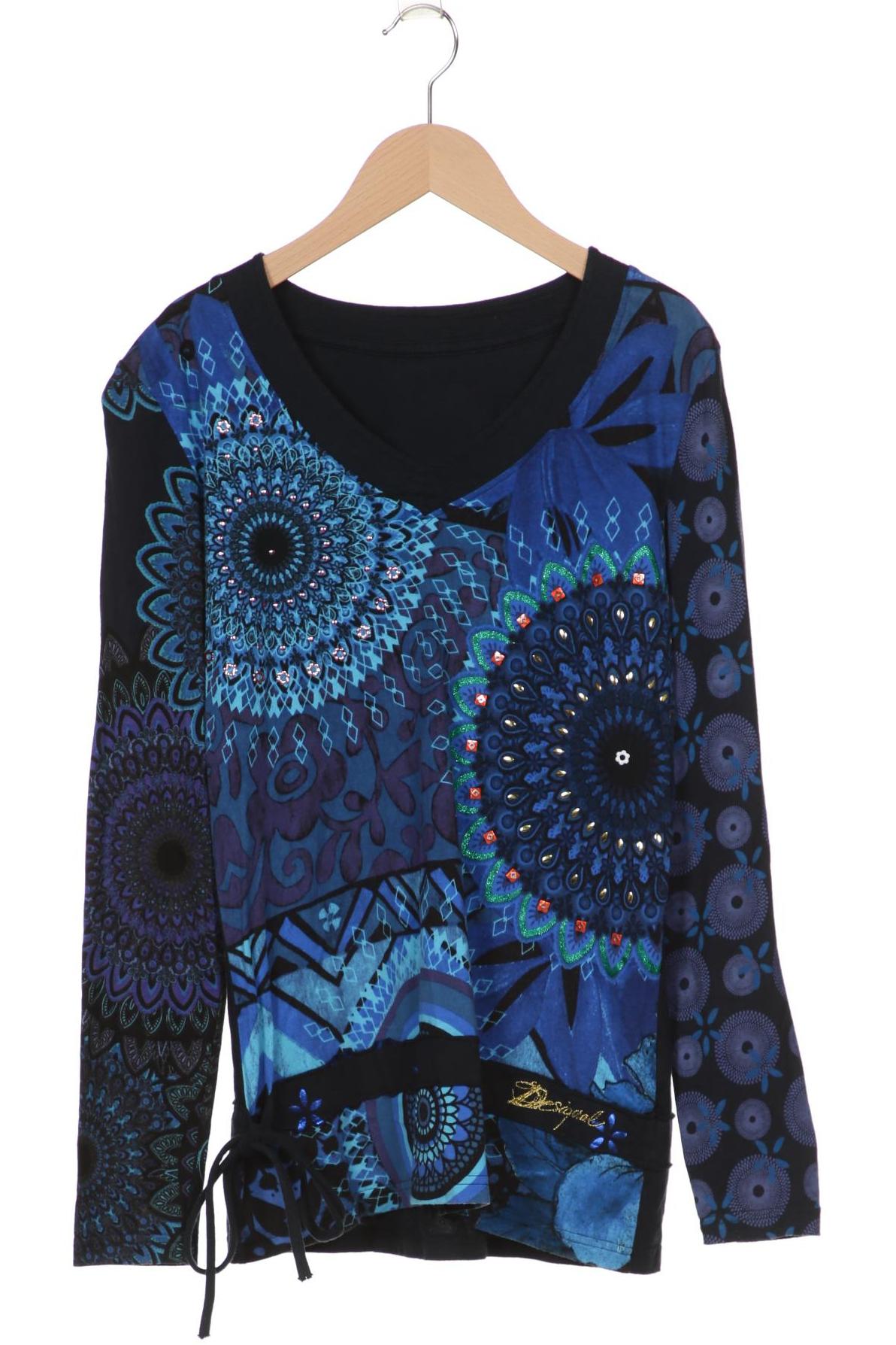 

Desigual Damen Langarmshirt, marineblau, Gr. 42