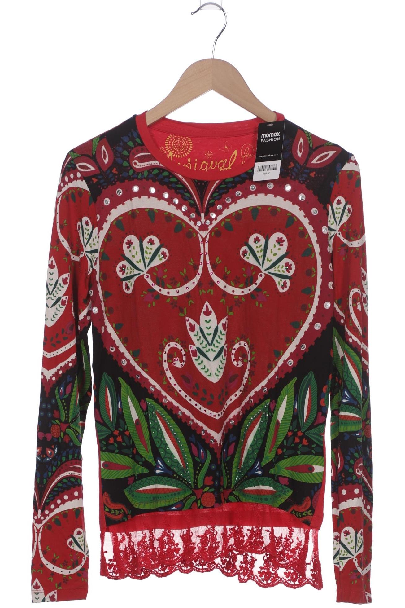 

Desigual Damen Langarmshirt, rot, Gr. 36