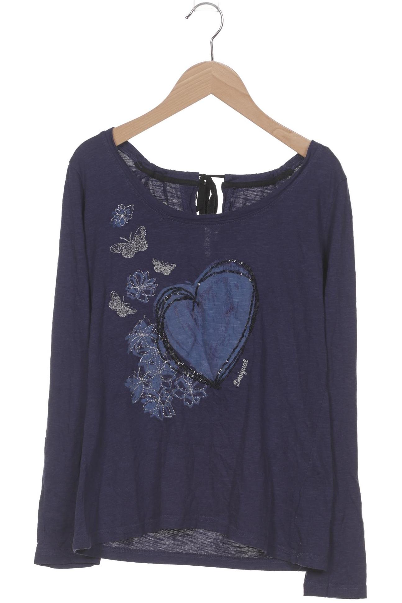 

Desigual Damen Langarmshirt, marineblau, Gr. 42