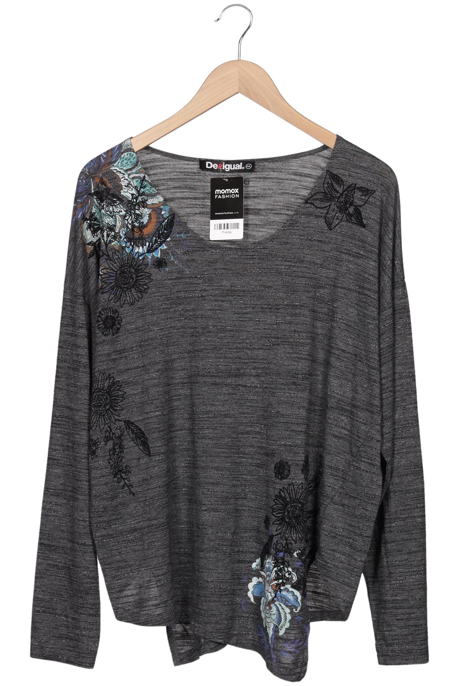 

Desigual Damen Langarmshirt, grau, Gr. 46