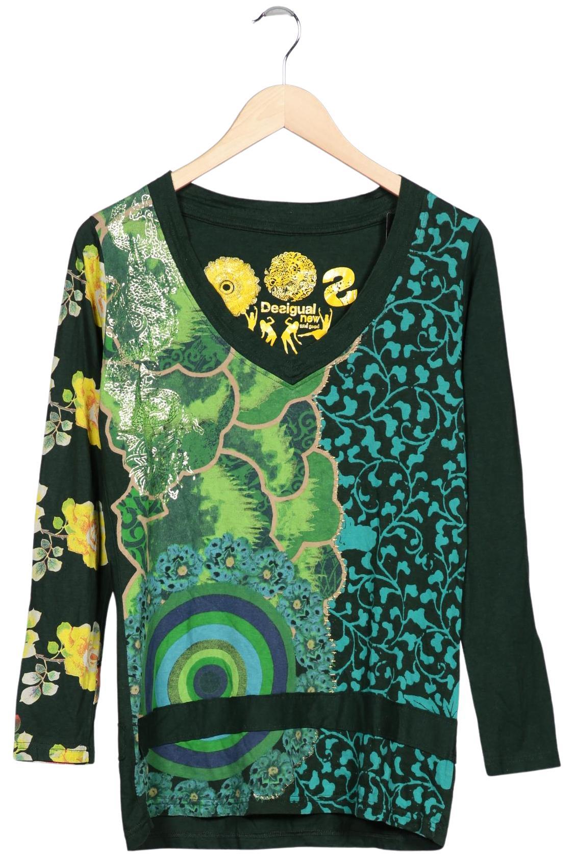 

Desigual Damen Langarmshirt, grün, Gr. 44