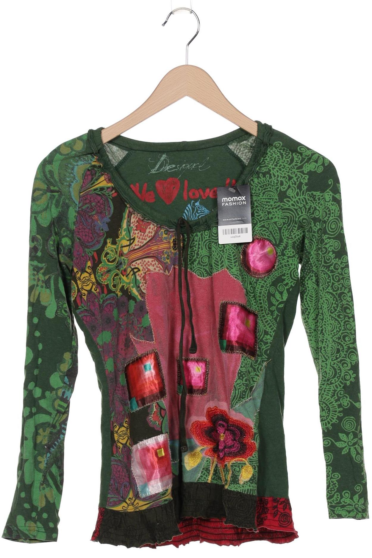 

Desigual Damen Langarmshirt, grün, Gr. 42