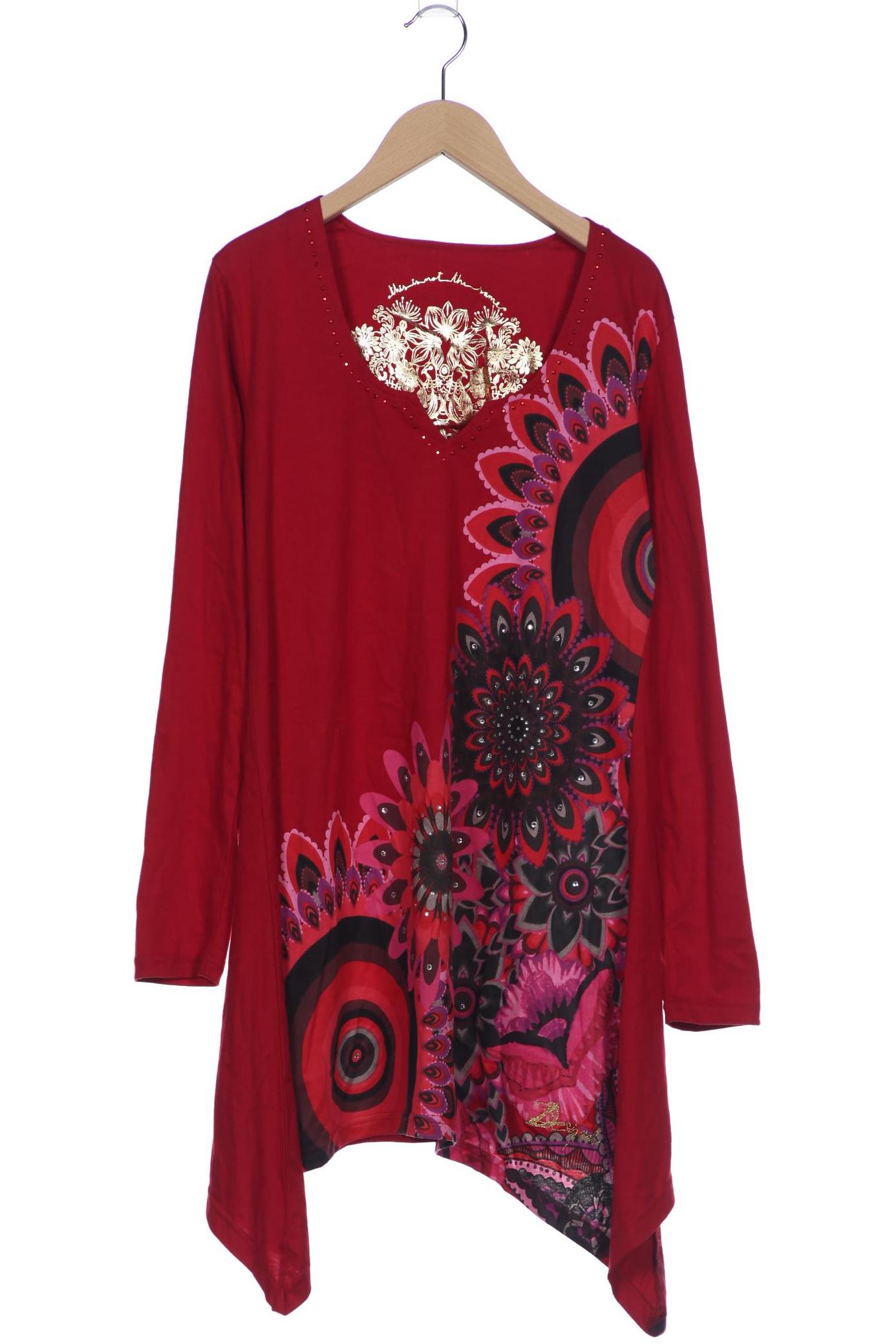 

Desigual Damen Langarmshirt, rot, Gr. 42