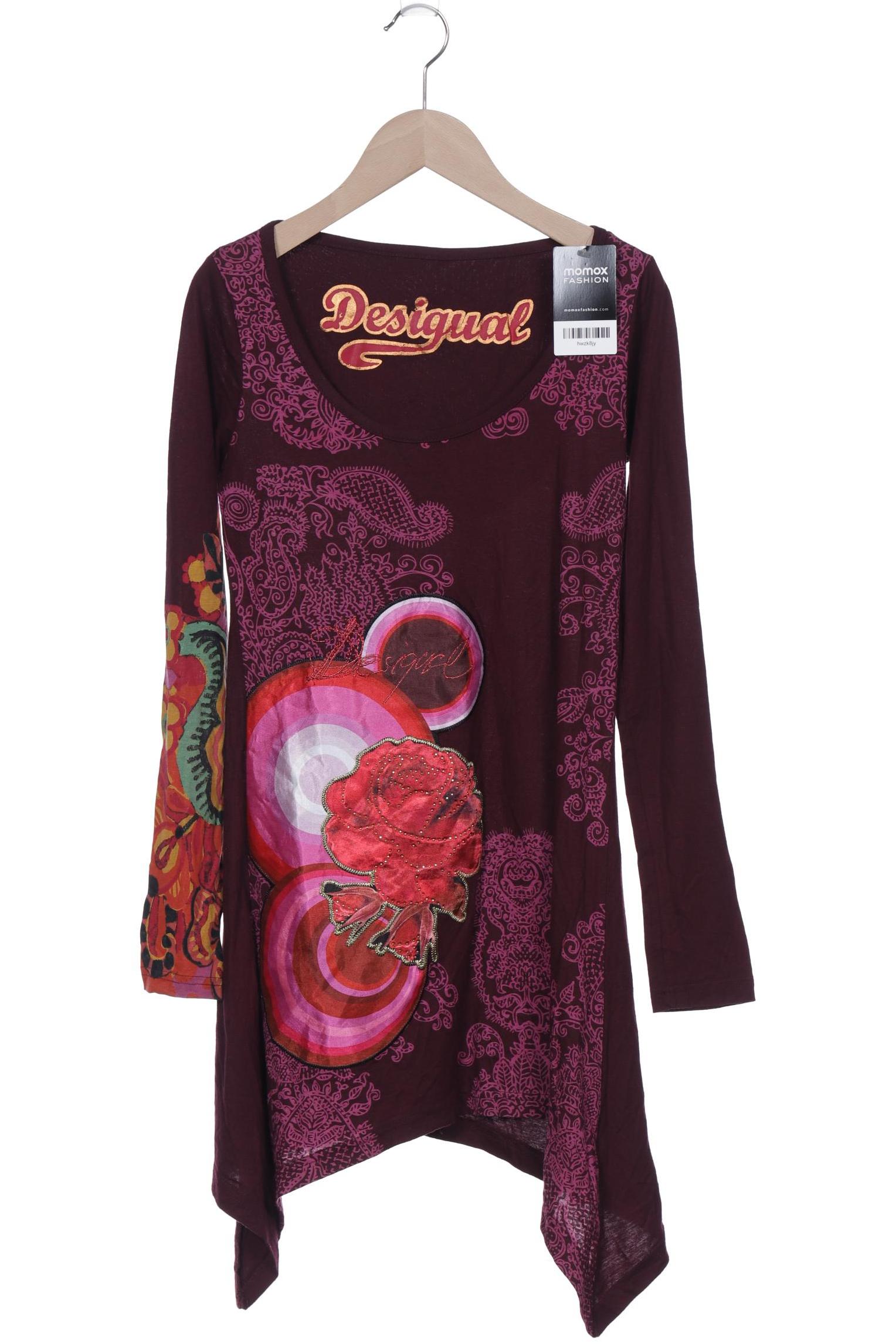 

Desigual Damen Langarmshirt, bordeaux, Gr. 34