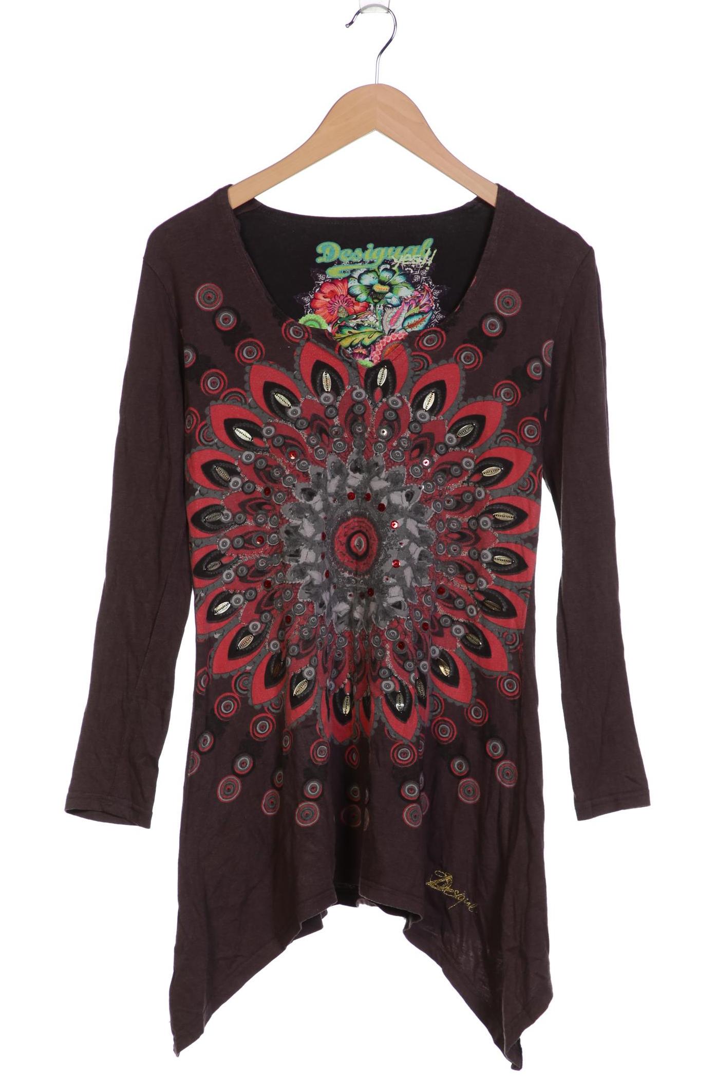 

Desigual Damen Langarmshirt, braun, Gr. 38