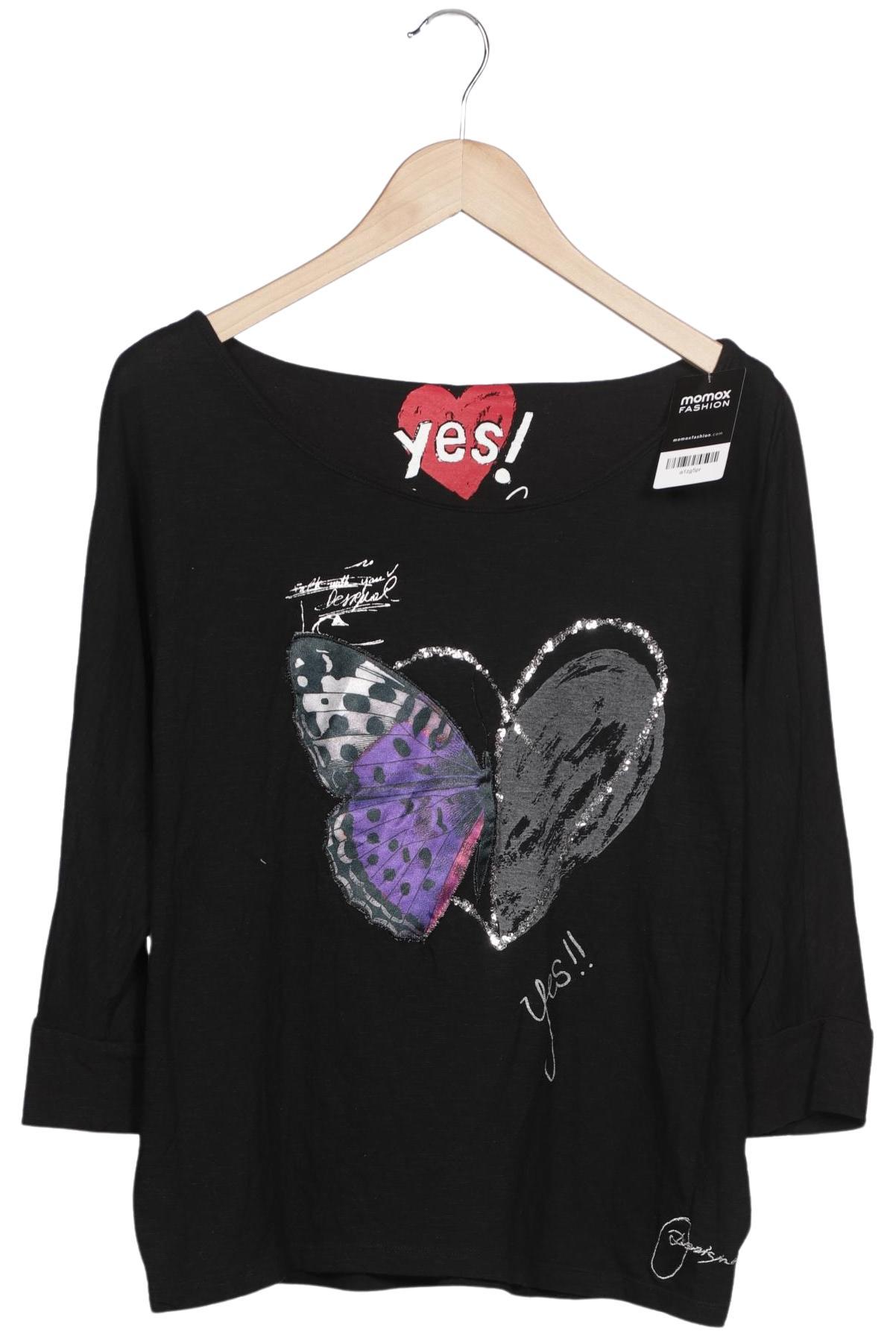 

Desigual Damen Langarmshirt, schwarz, Gr. 38