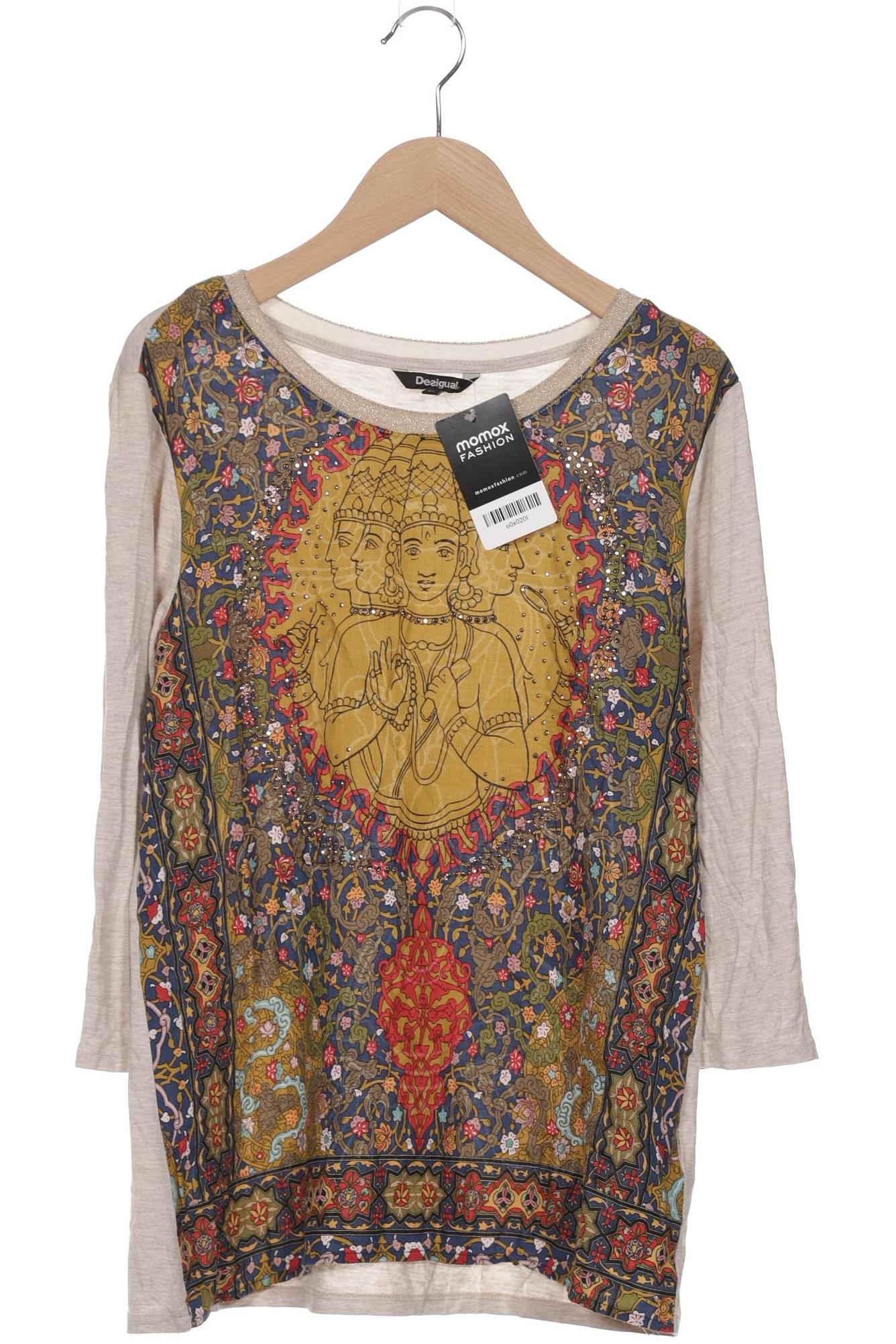 

Desigual Damen Langarmshirt, beige, Gr. 44