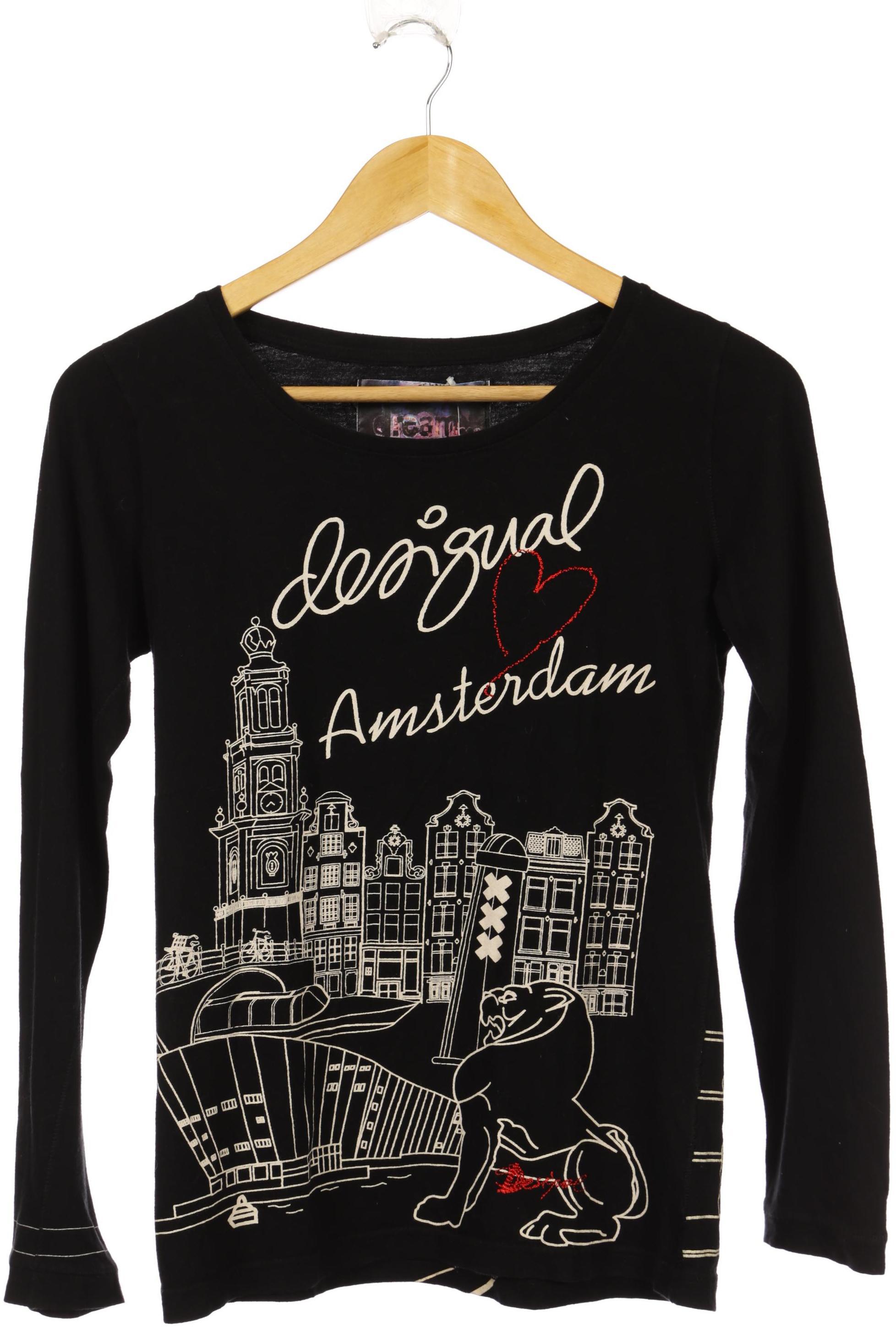 

Desigual Damen Langarmshirt, schwarz, Gr.