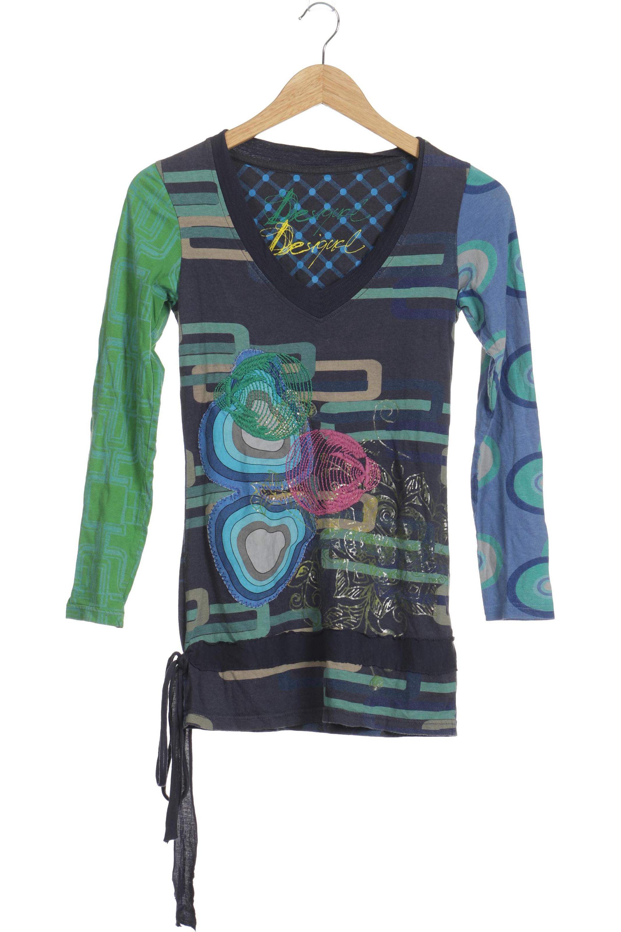 

Desigual Damen Langarmshirt, blau, Gr. 36