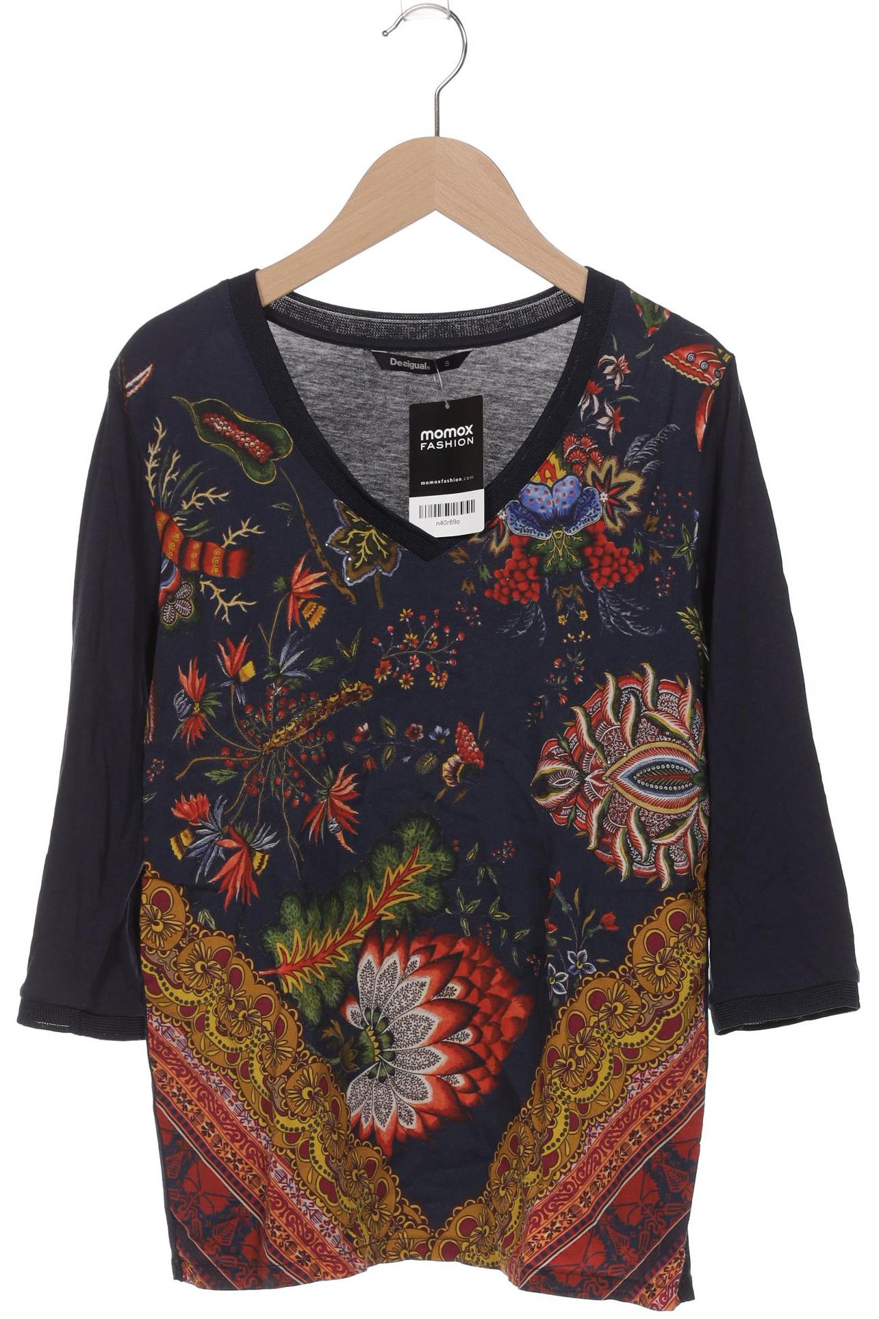 

Desigual Damen Langarmshirt, marineblau, Gr. 36