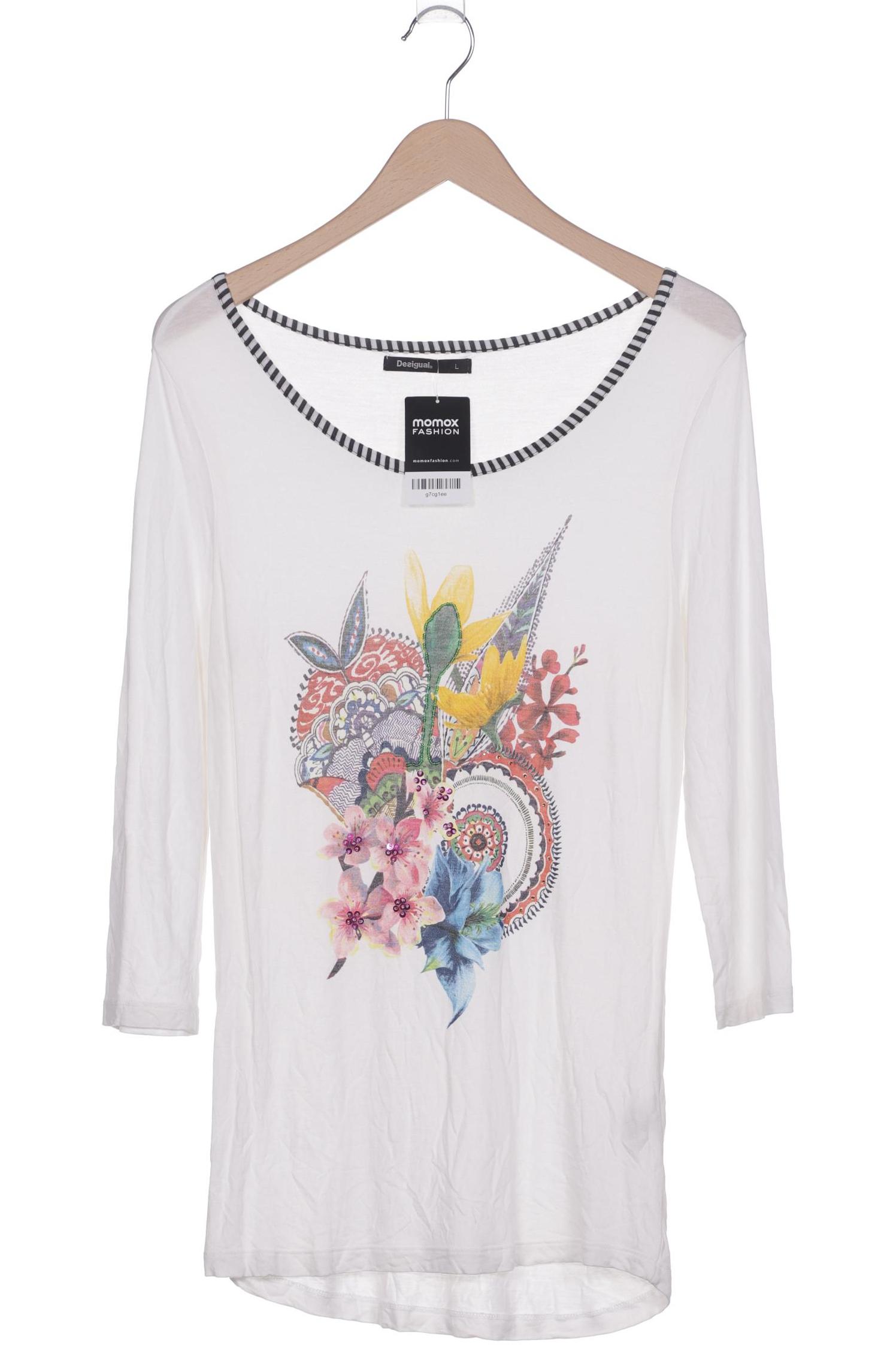 

Desigual Damen Langarmshirt, weiß, Gr. 42