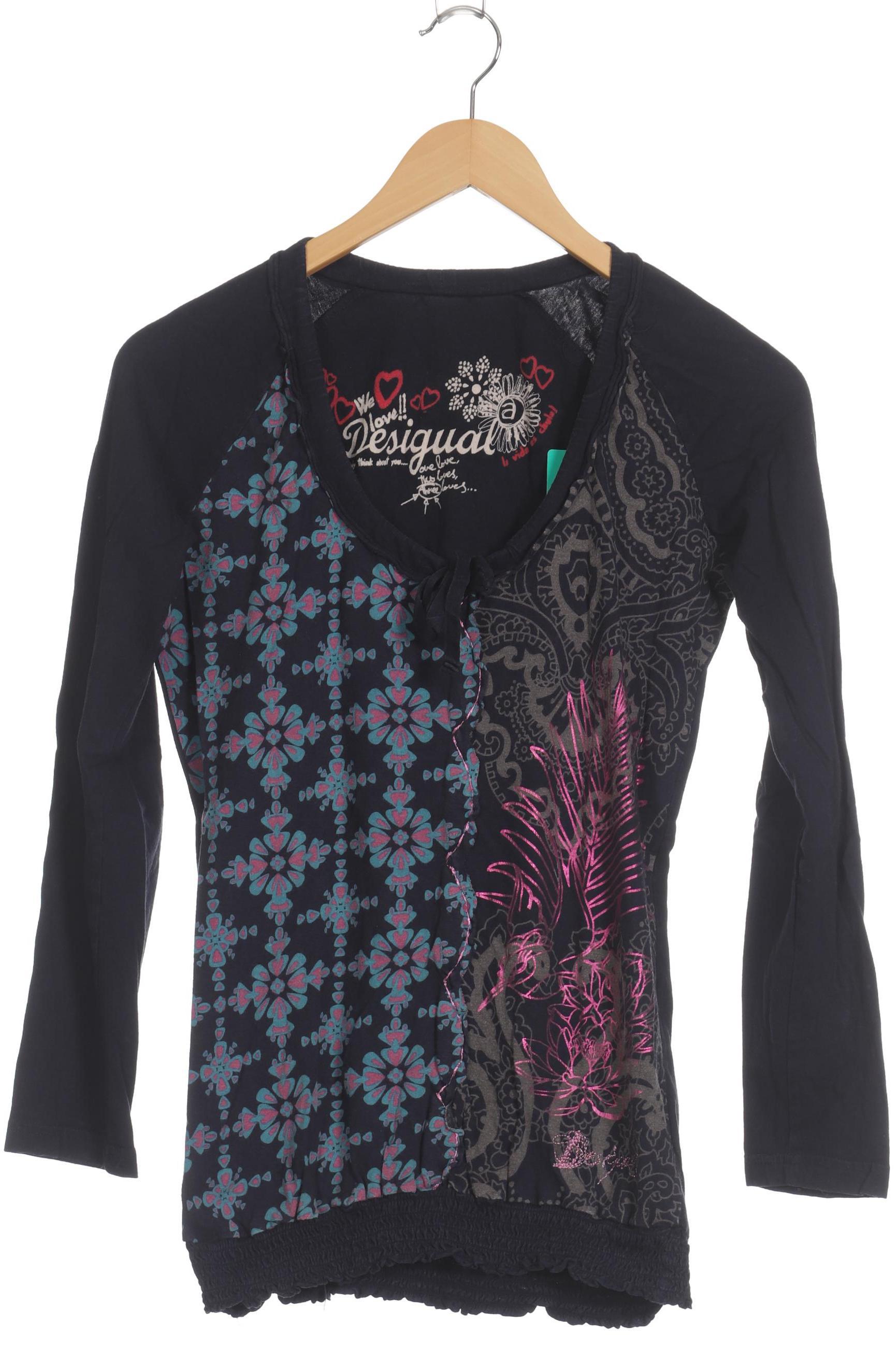 

Desigual Damen Langarmshirt, blau, Gr.