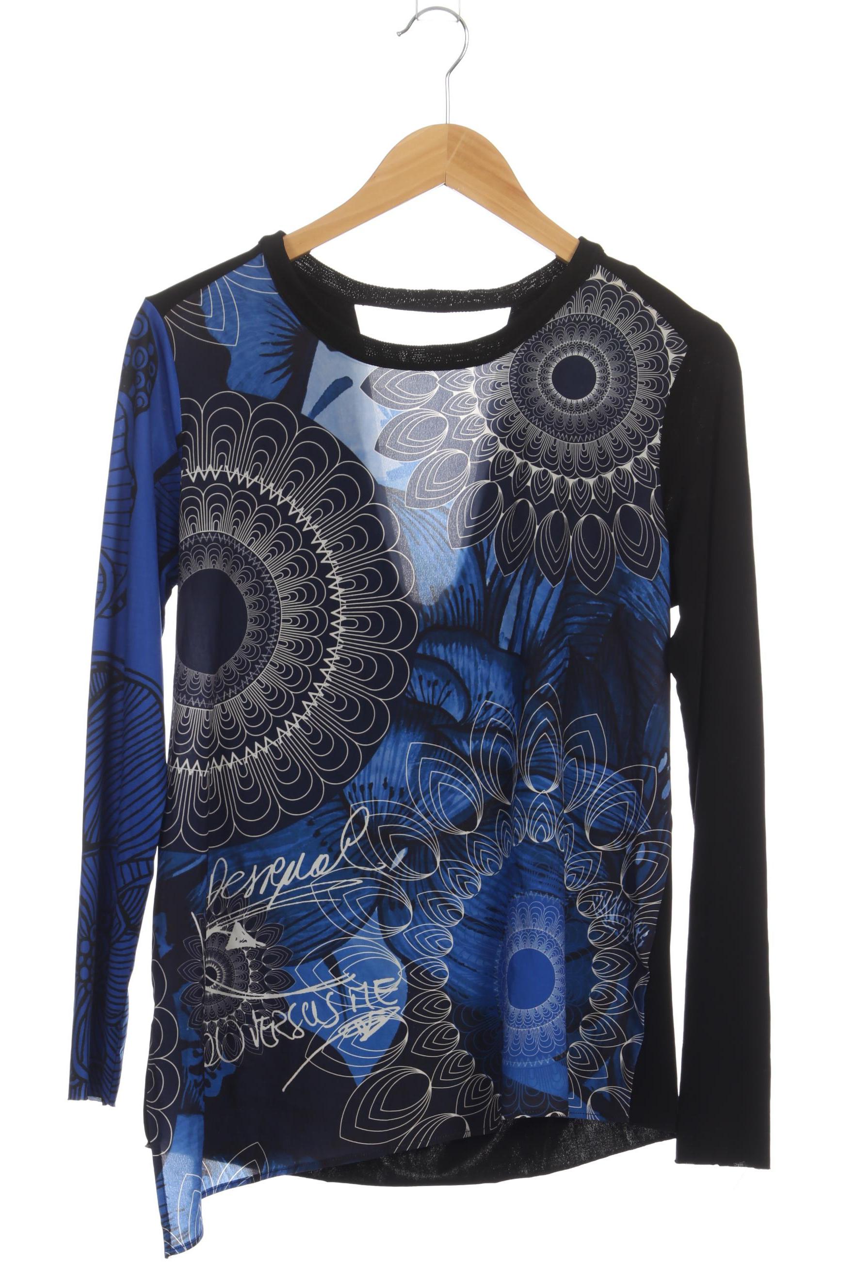 

Desigual Damen Langarmshirt, blau, Gr. 36