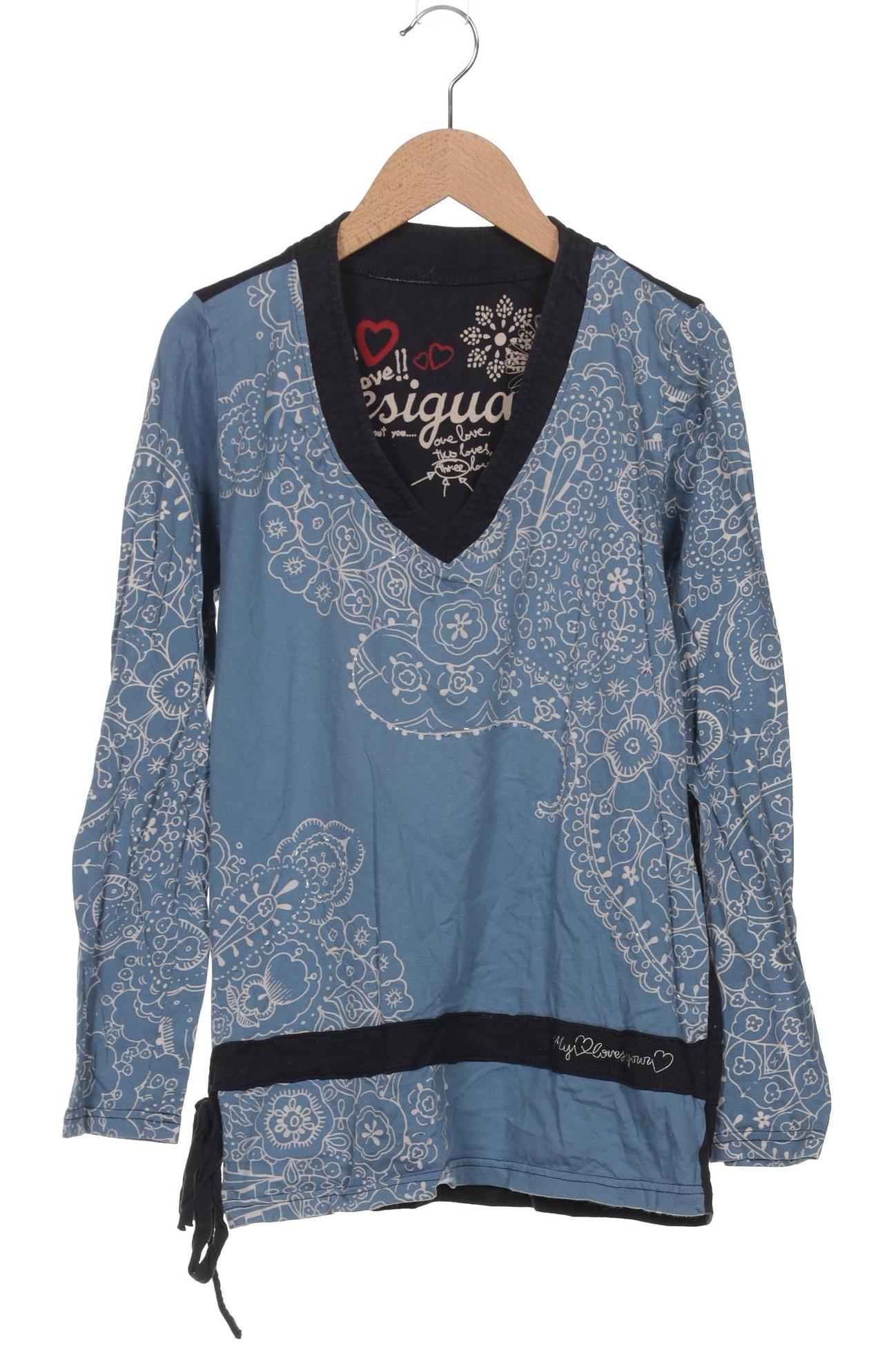

Desigual Damen Langarmshirt, blau, Gr. 44