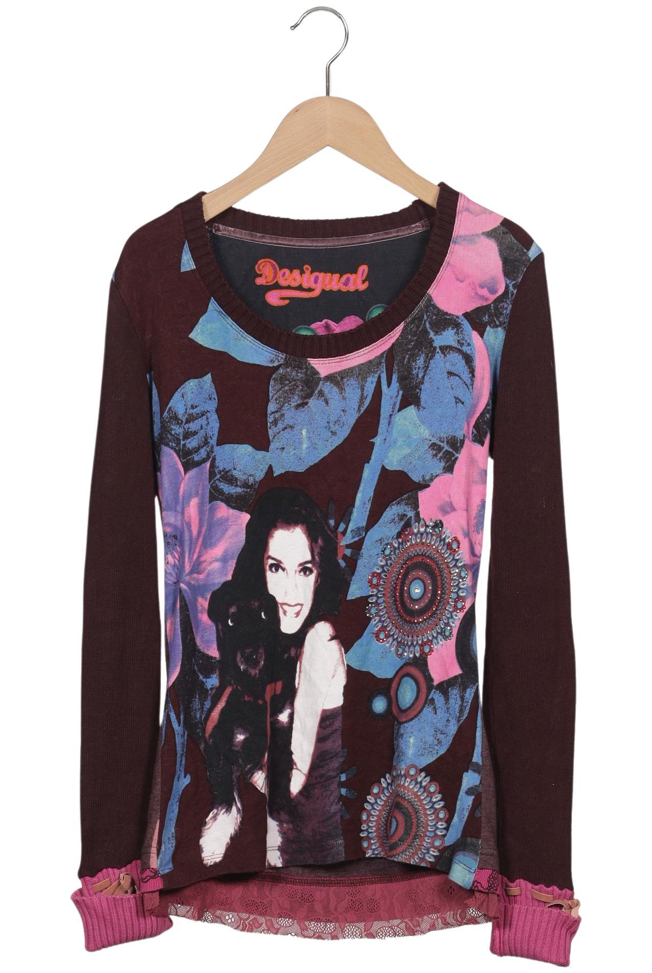 

Desigual Damen Langarmshirt, mehrfarbig, Gr. 36