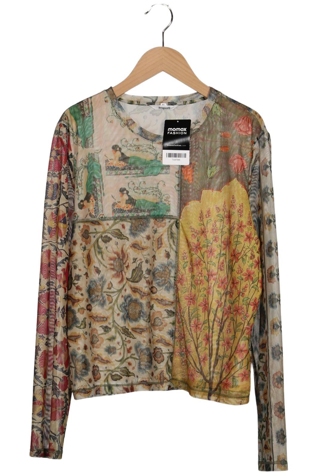 

Desigual Damen Langarmshirt, beige, Gr. 44