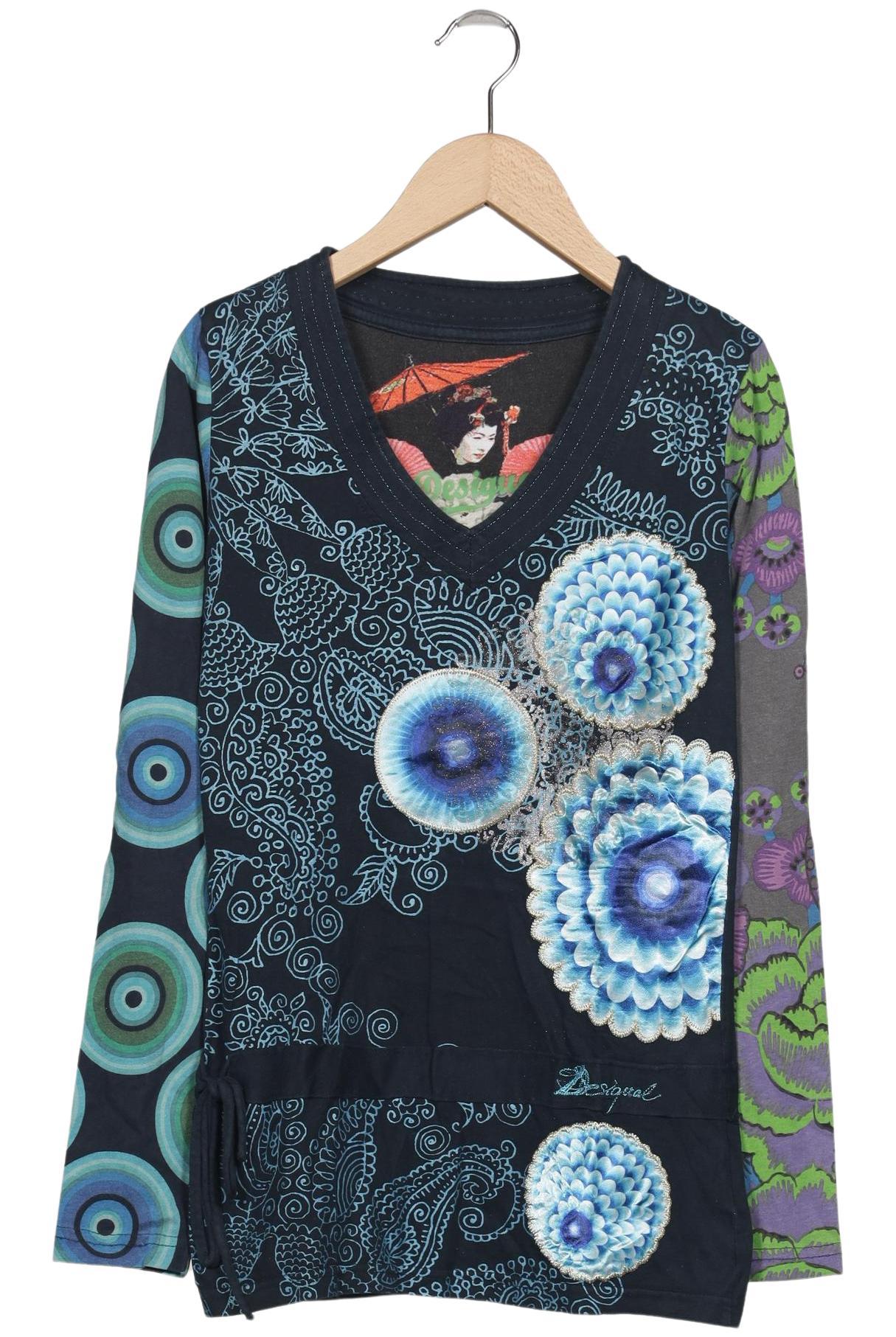 

Desigual Damen Langarmshirt, mehrfarbig, Gr. 34