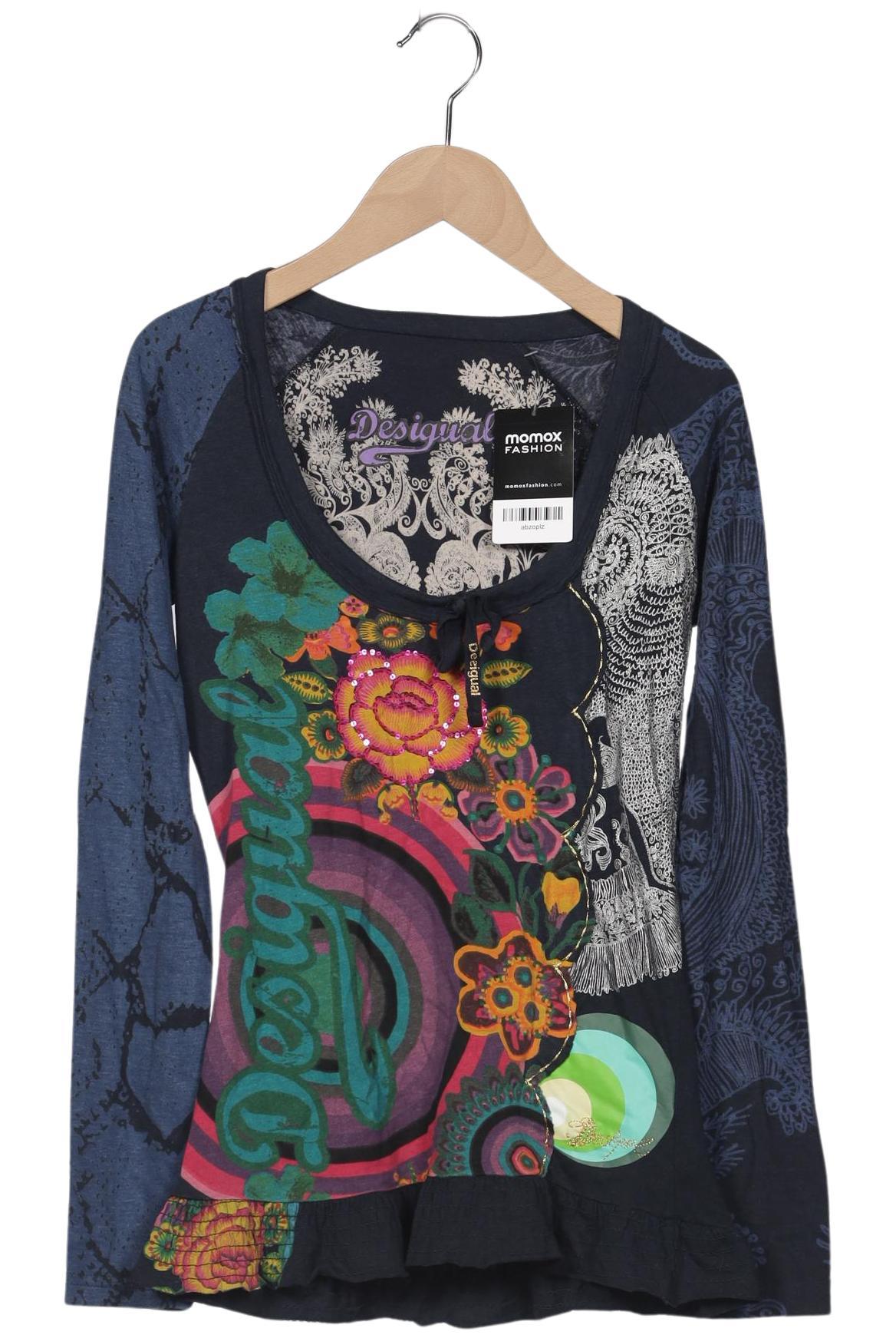 

Desigual Damen Langarmshirt, marineblau, Gr. 34