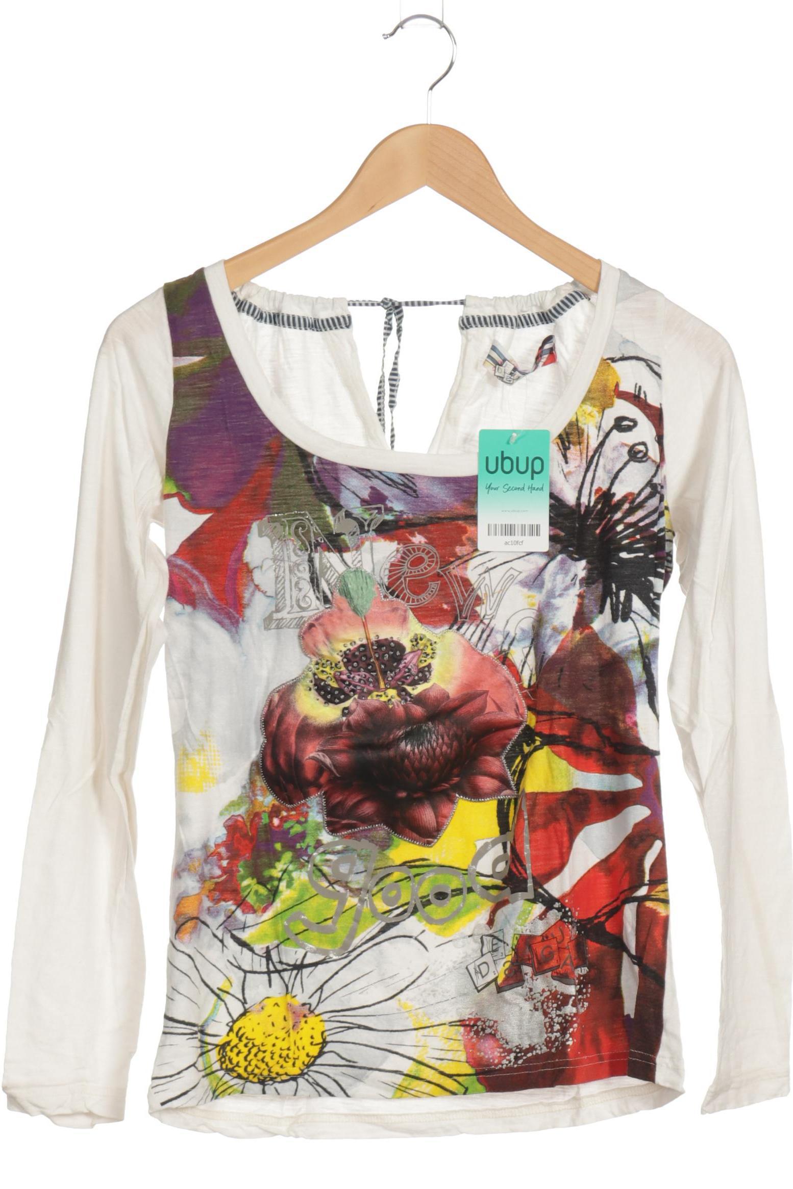 

Desigual Damen Langarmshirt, weiß, Gr.