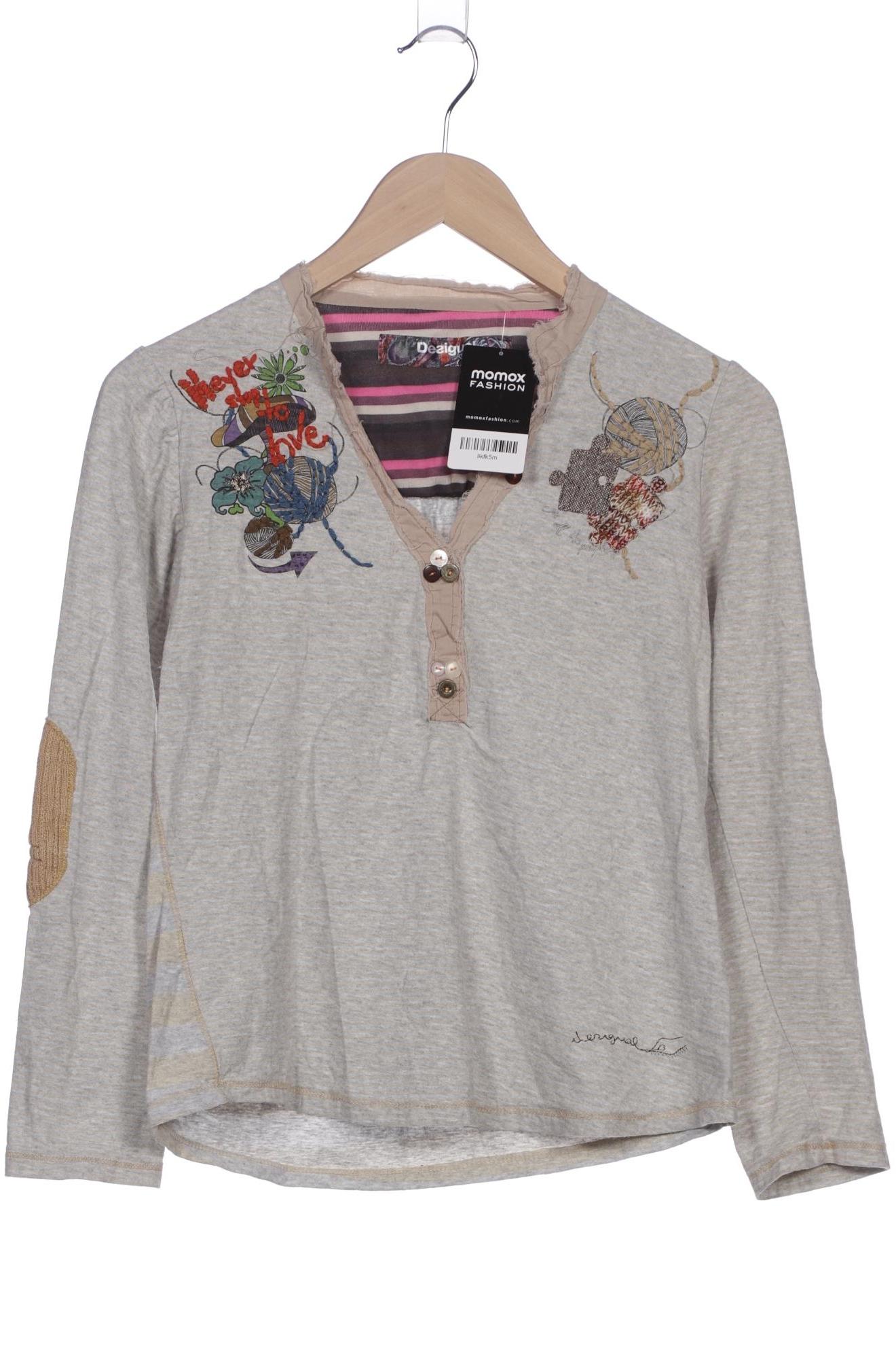 

Desigual Damen Langarmshirt, grau, Gr. 38