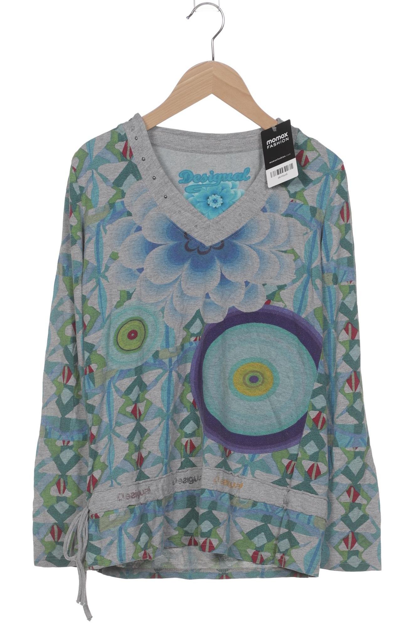 

Desigual Damen Langarmshirt, grau, Gr. 38