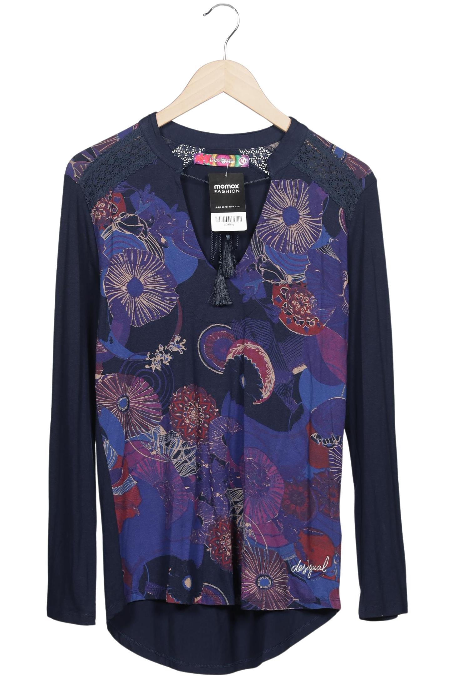 

Desigual Damen Langarmshirt, marineblau, Gr. 38