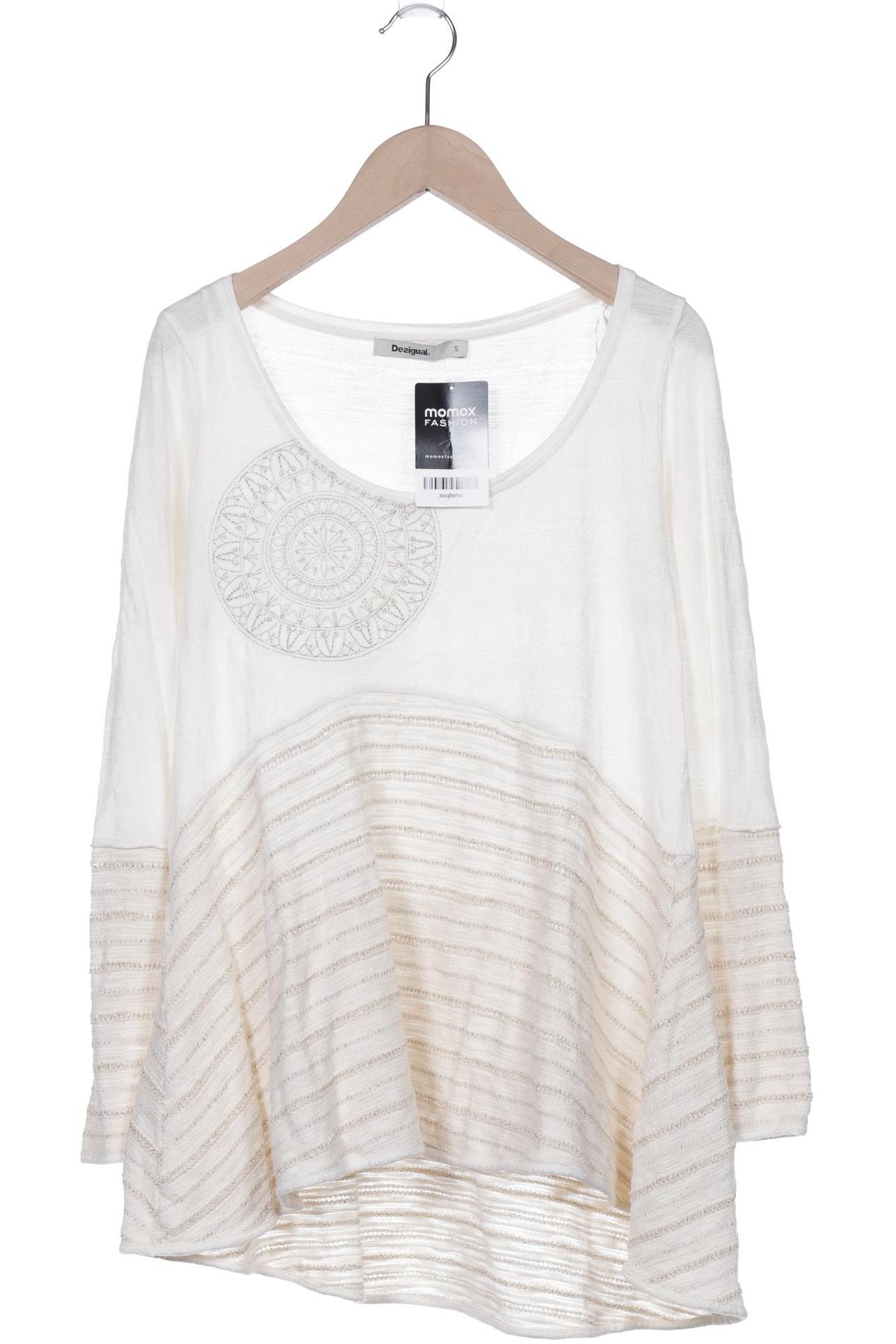 

Desigual Damen Langarmshirt, cremeweiß, Gr. 36