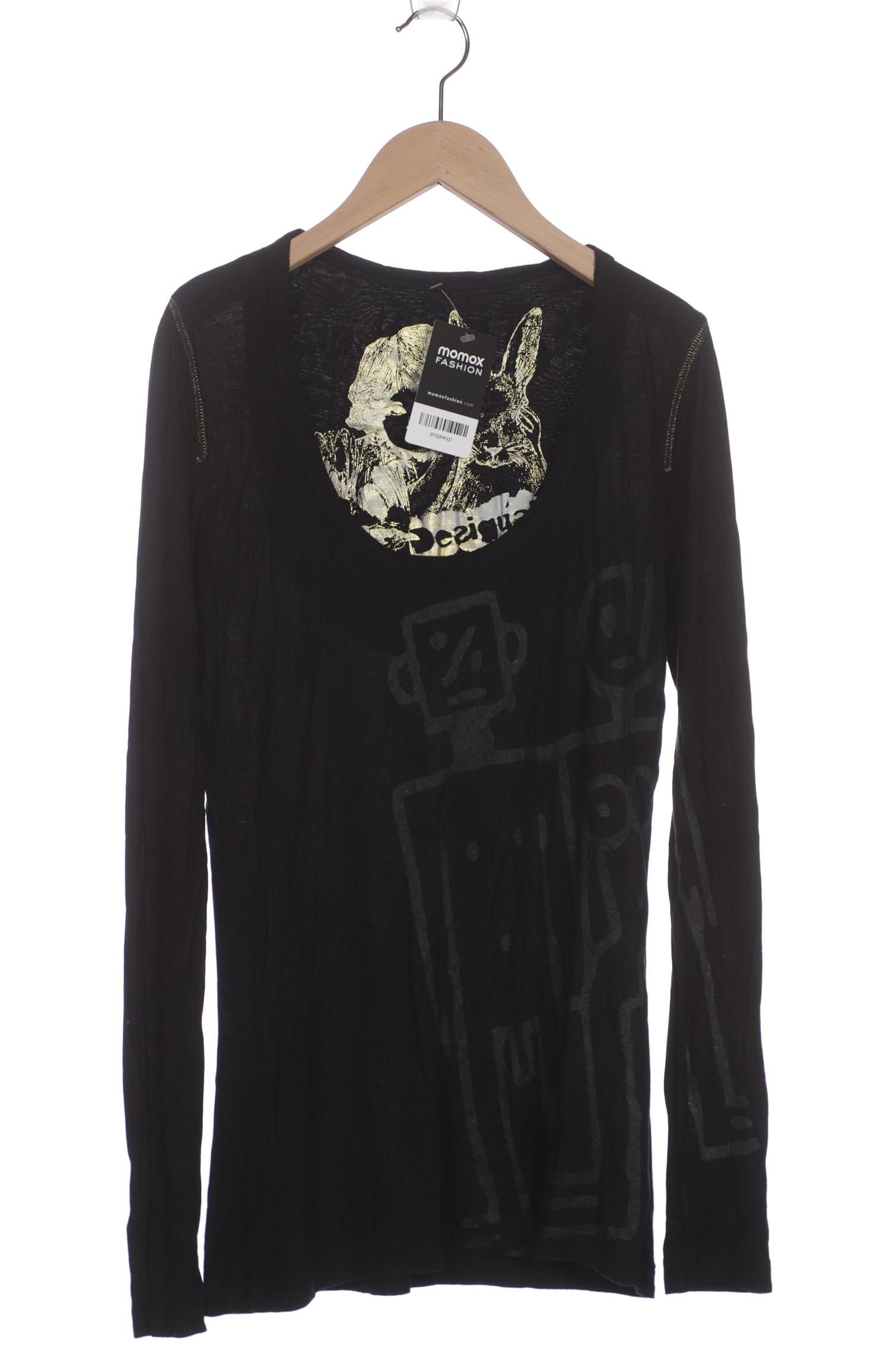 

Desigual Damen Langarmshirt, schwarz, Gr. 38