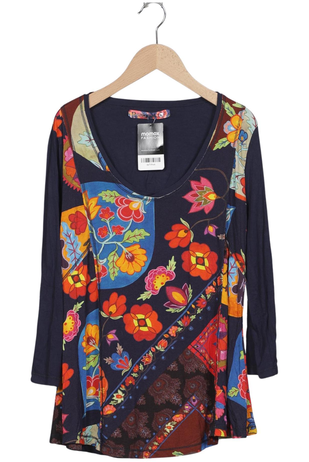 

Desigual Damen Langarmshirt, marineblau, Gr. 42